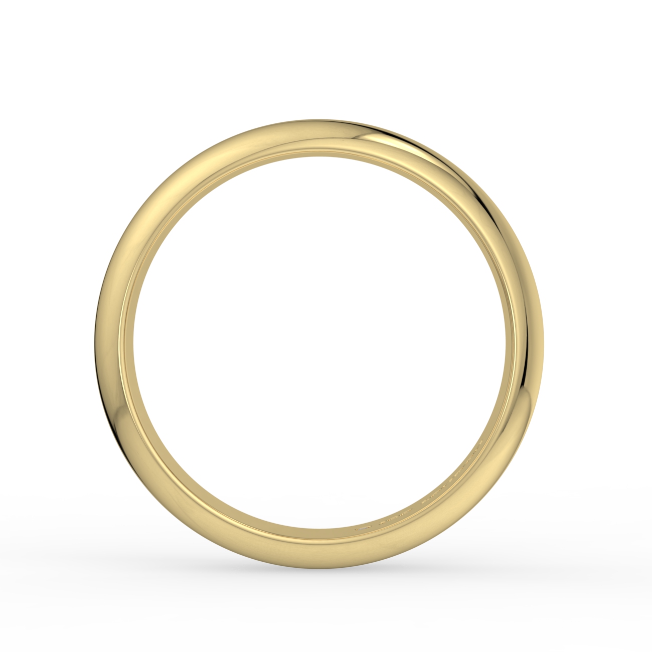 D Shape Plain Wedding Band