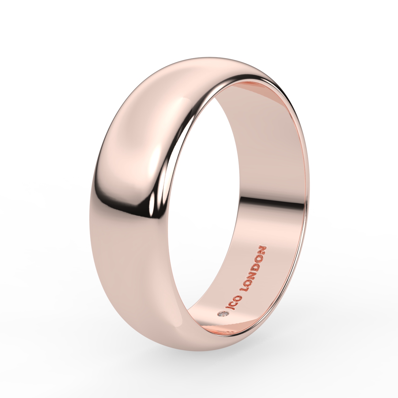 D Shape Plain Wedding Band