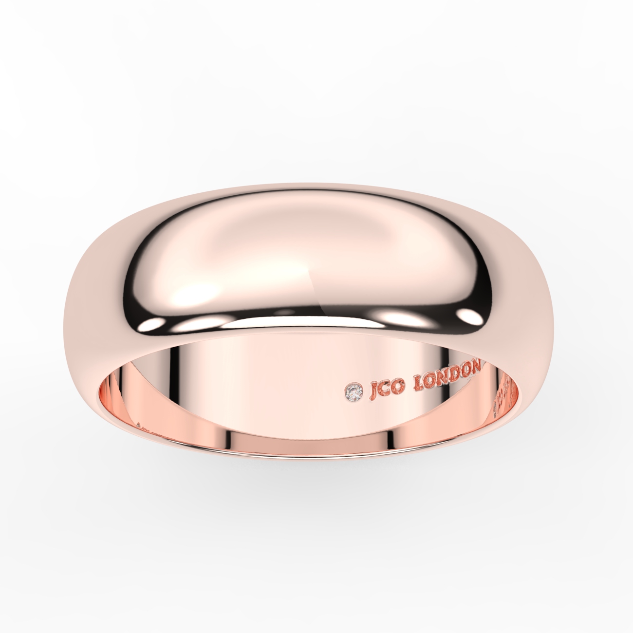 D Shape Plain Wedding Band