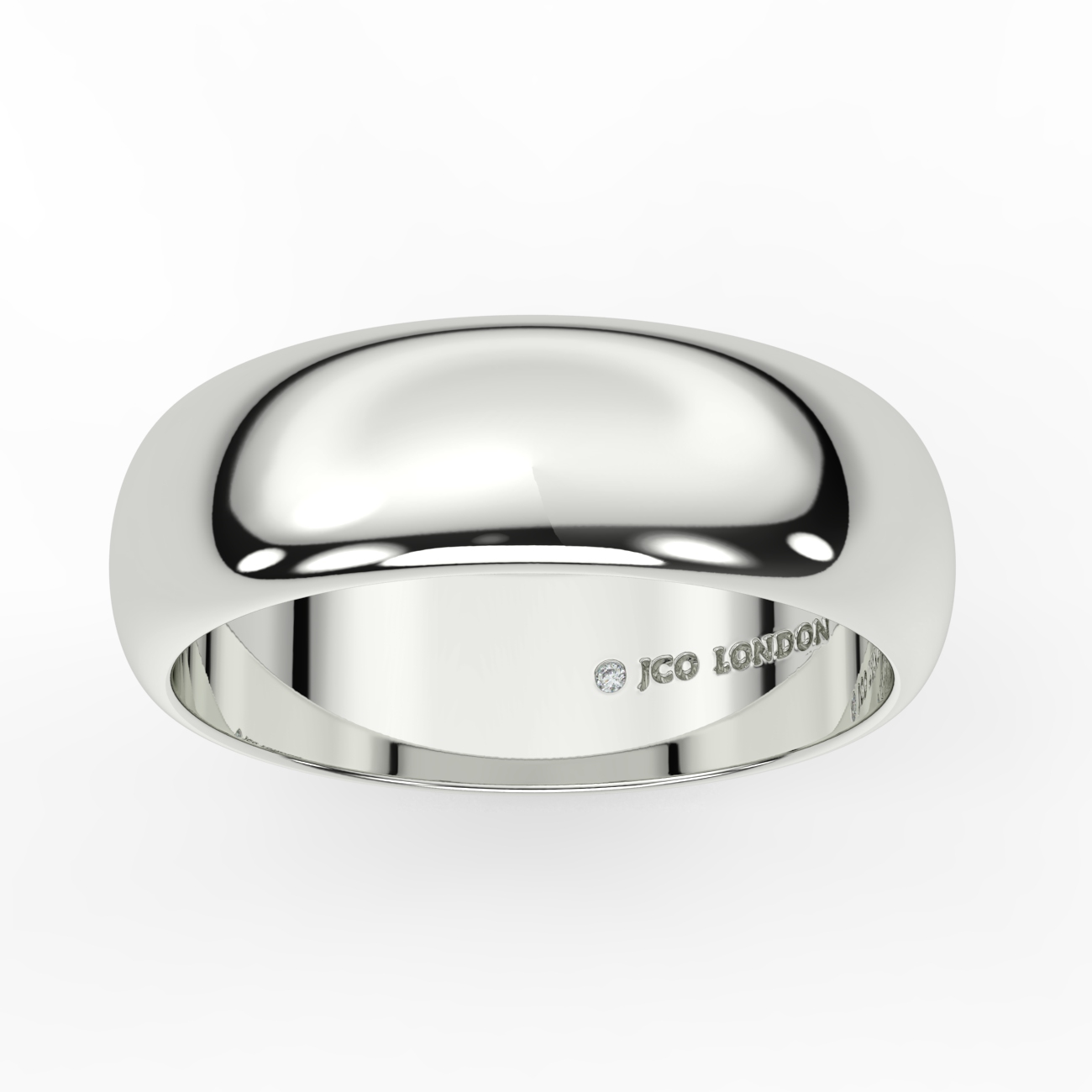 D Shape Plain Wedding Band