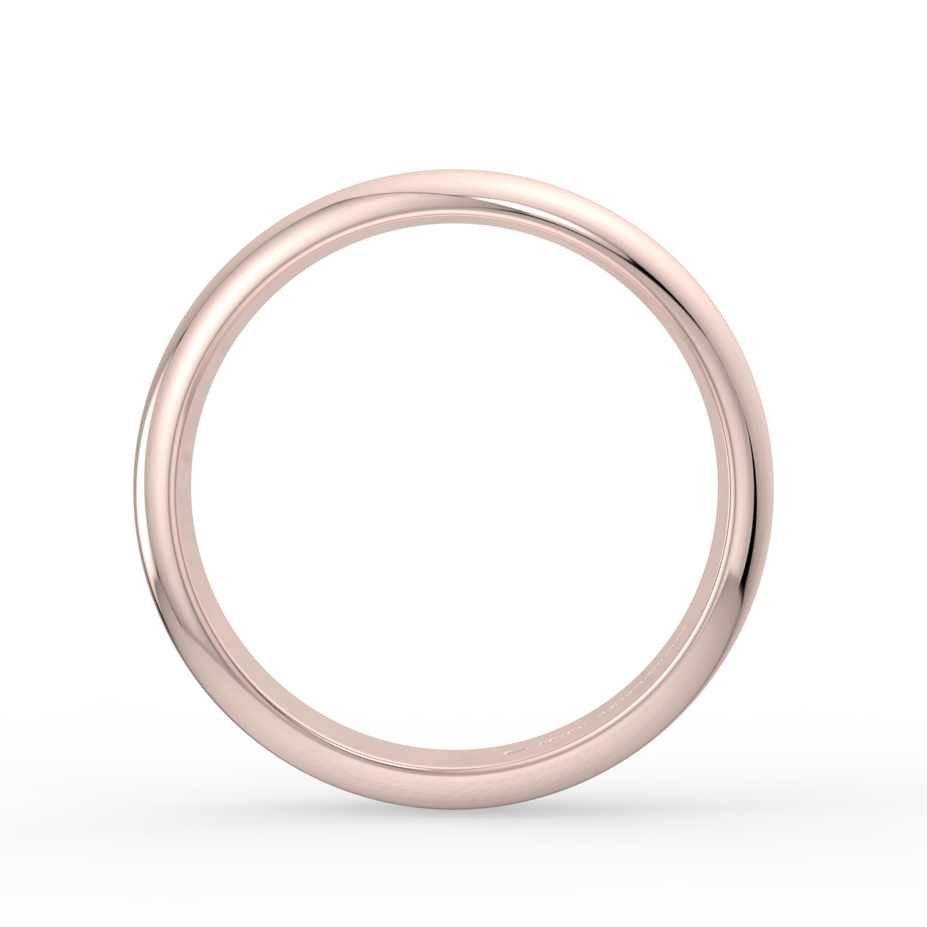 D Shape Plain Wedding Band