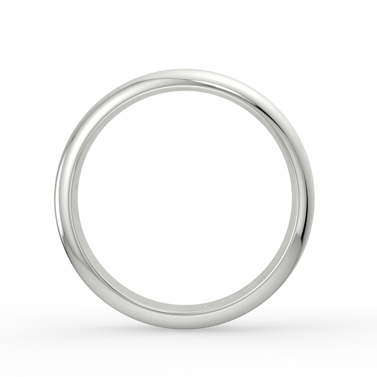 D Shape Plain Wedding Band