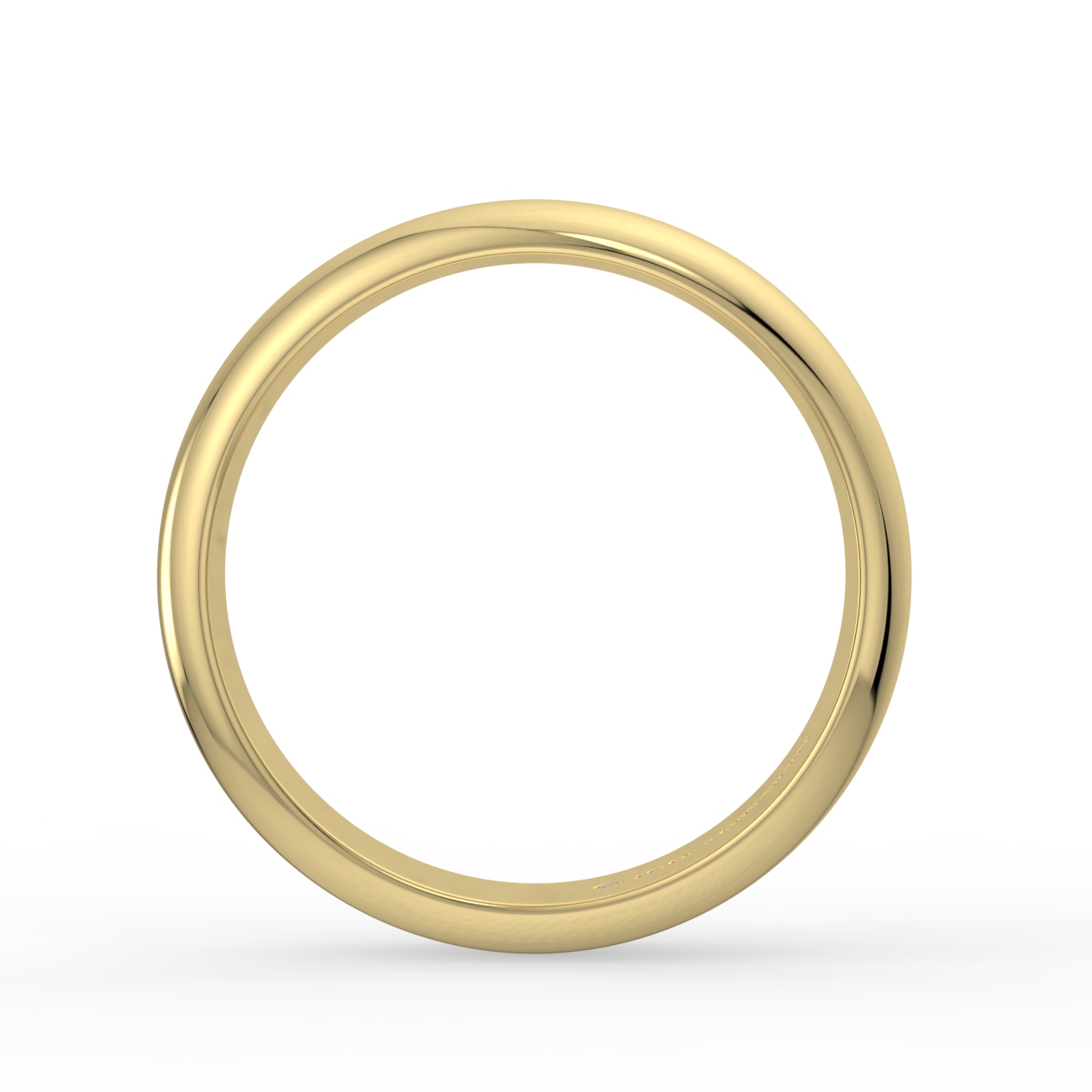D Shape Plain Wedding Band