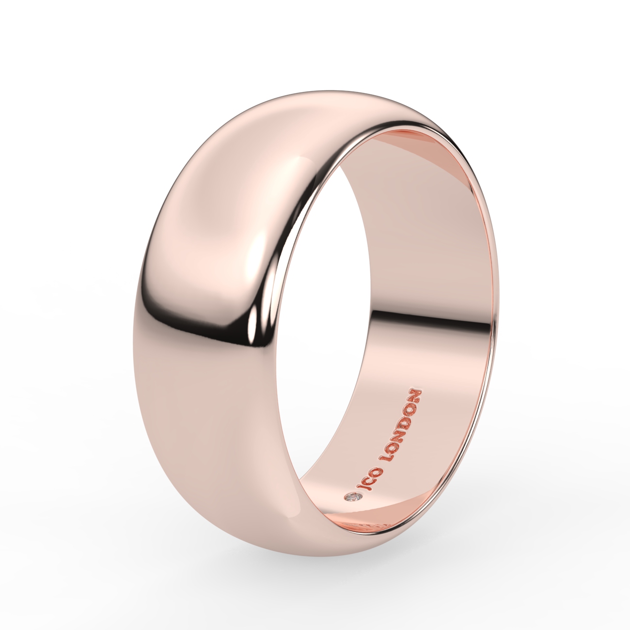 D Shape Plain Wedding Band