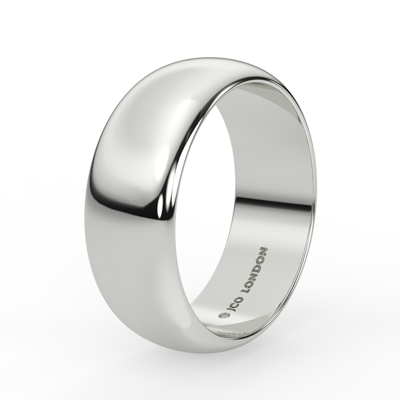 D Shape Plain Wedding Band