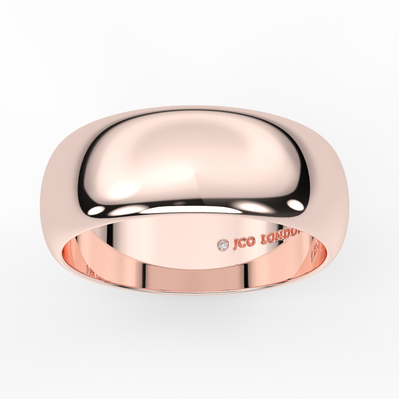 D Shape Plain Wedding Band