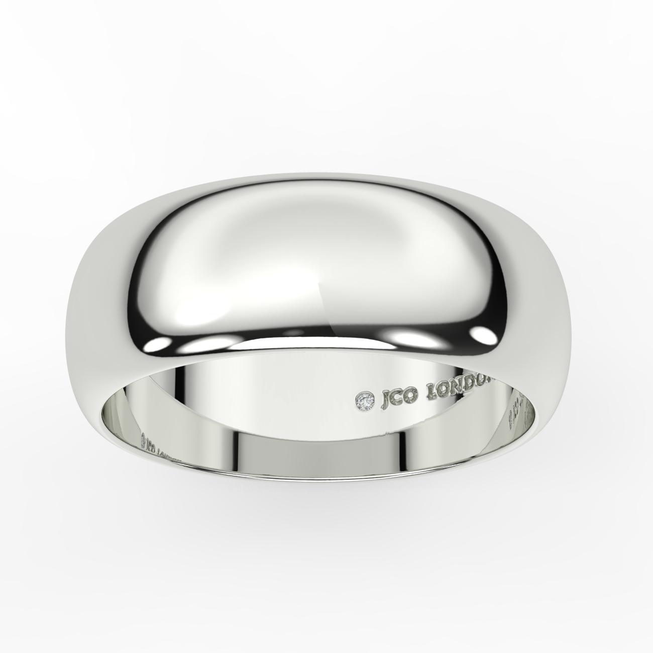 D Shape Plain Wedding Band