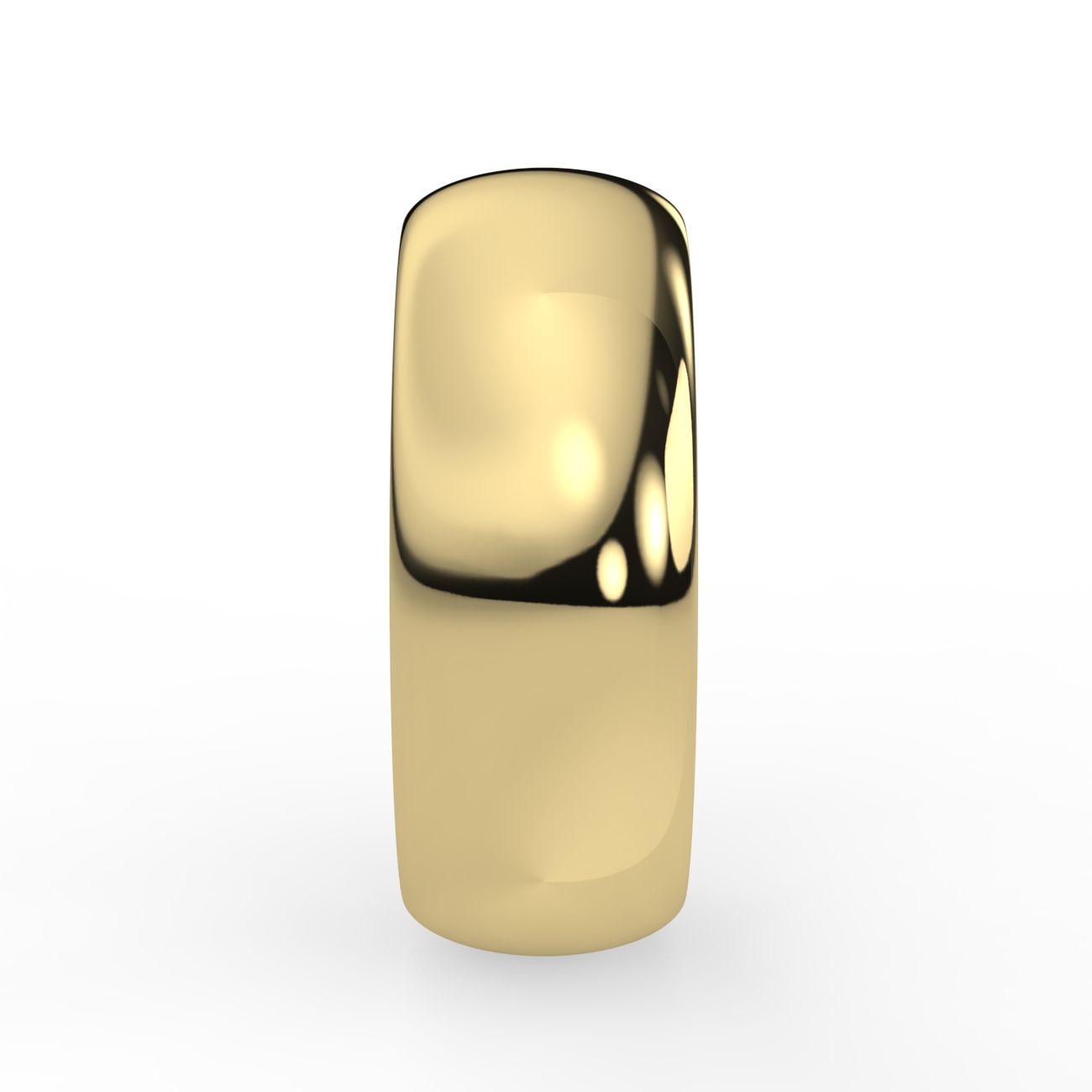 D Shape Plain Wedding Band