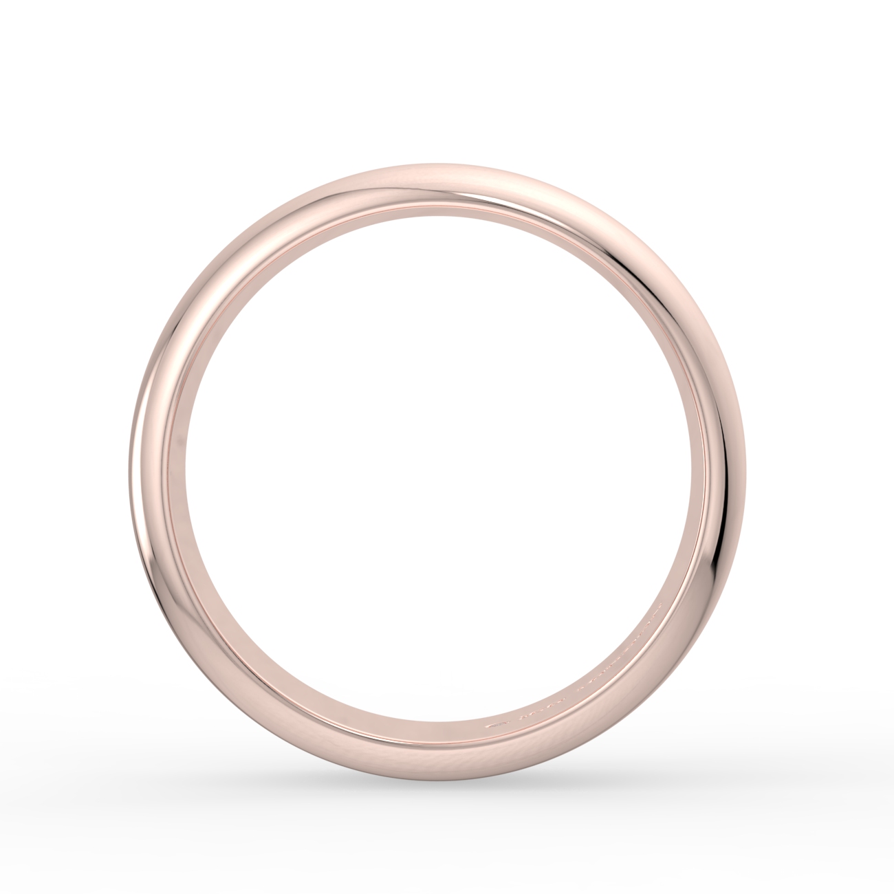 D Shape Plain Wedding Band