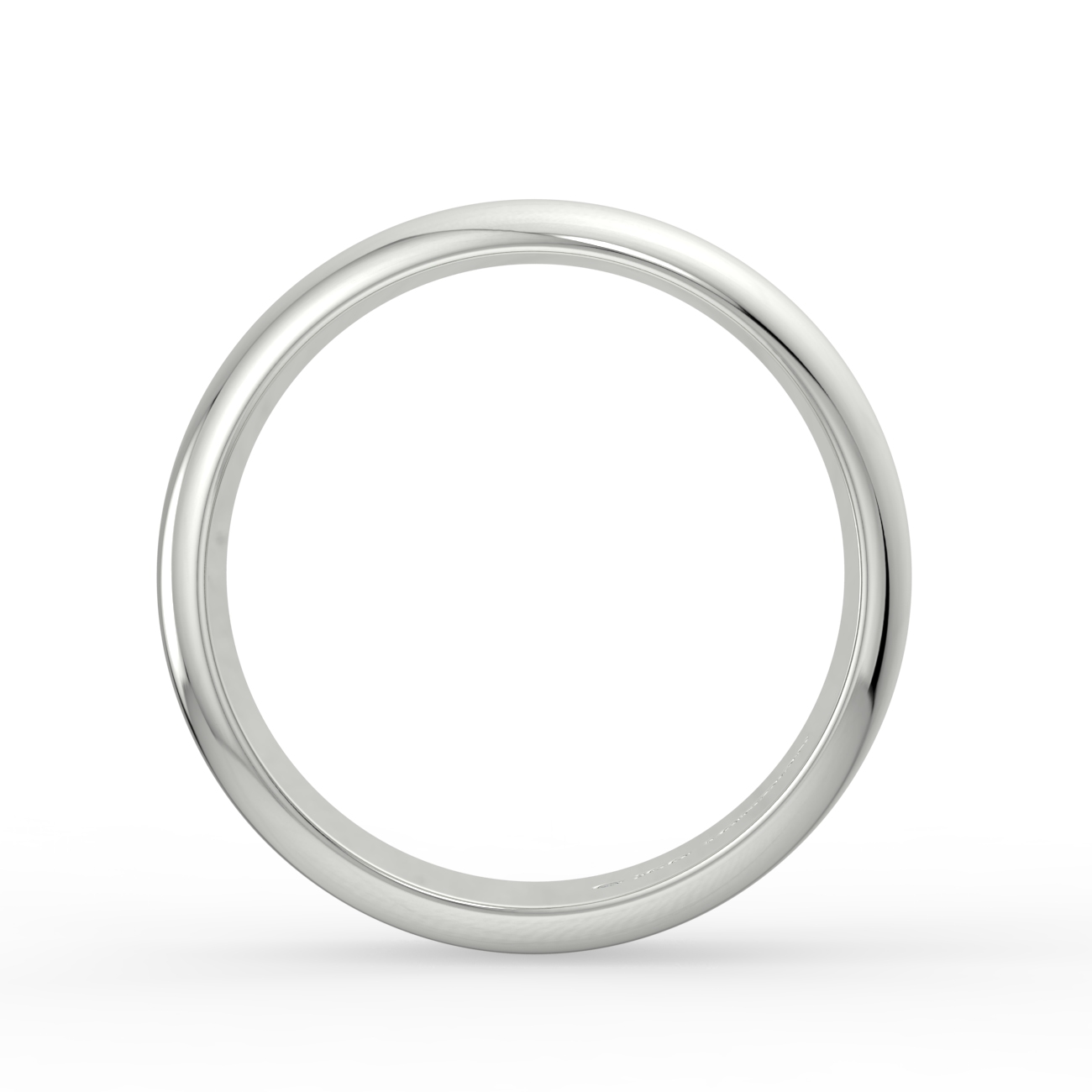 D Shape Plain Wedding Band