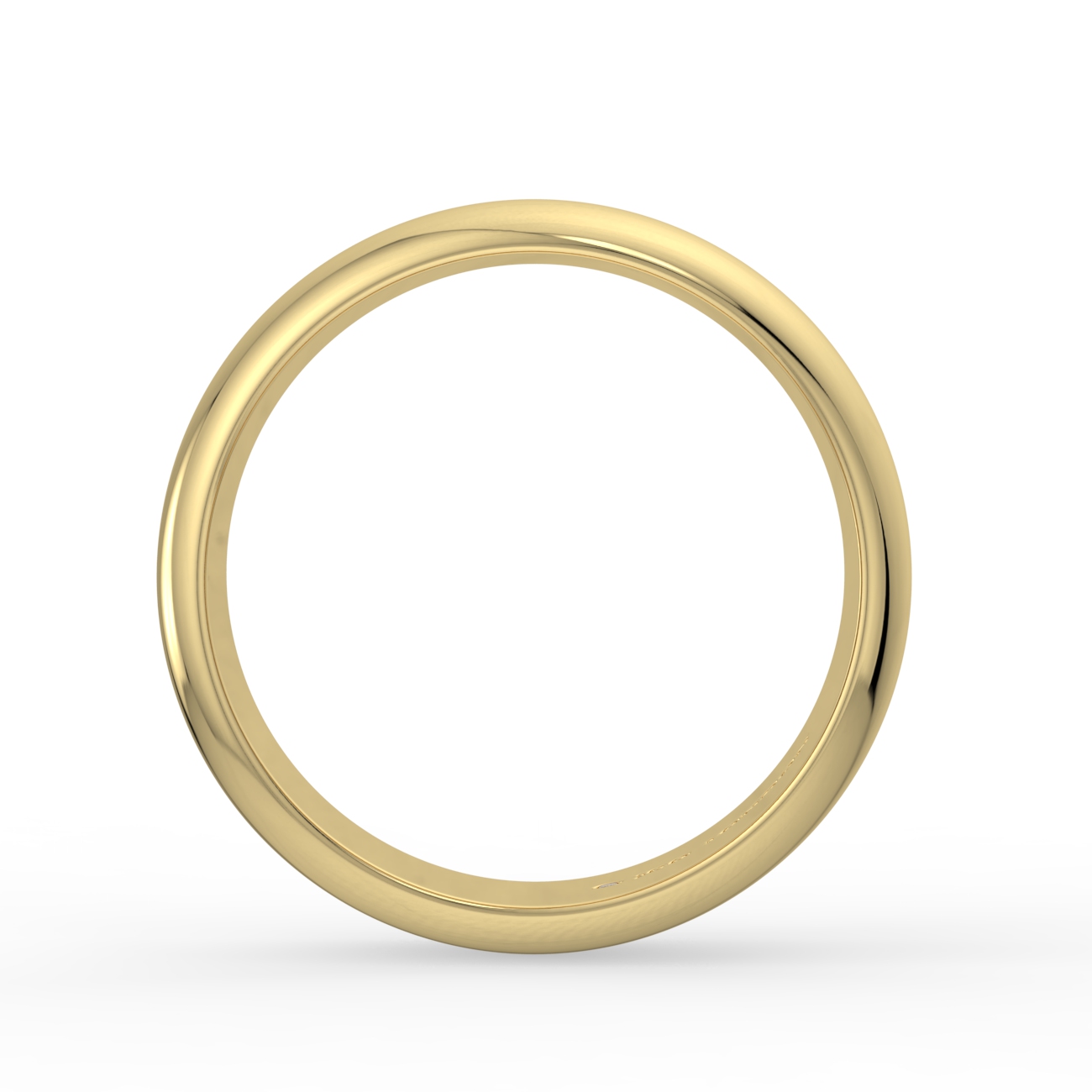 D Shape Plain Wedding Band