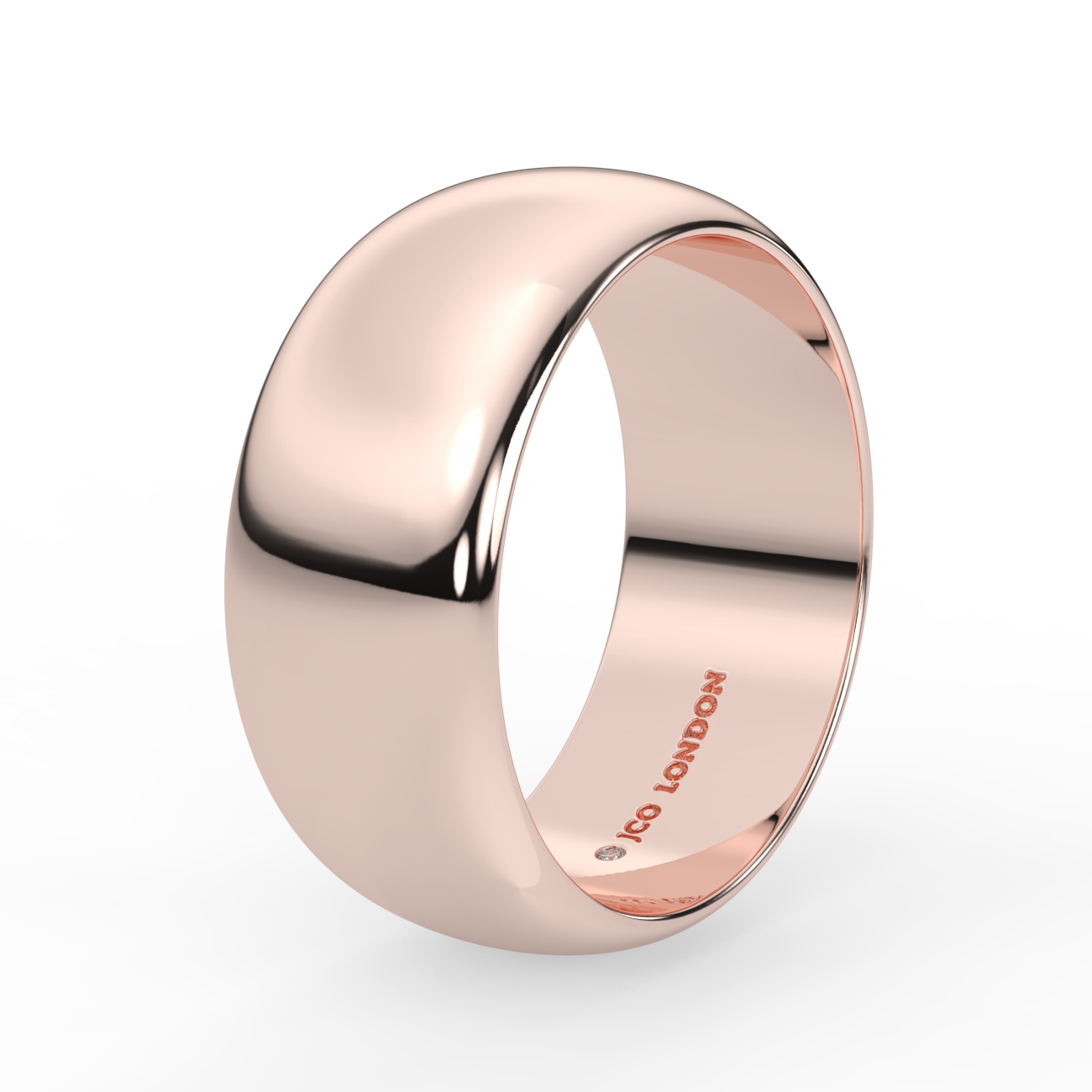 D Shape Plain Wedding Band