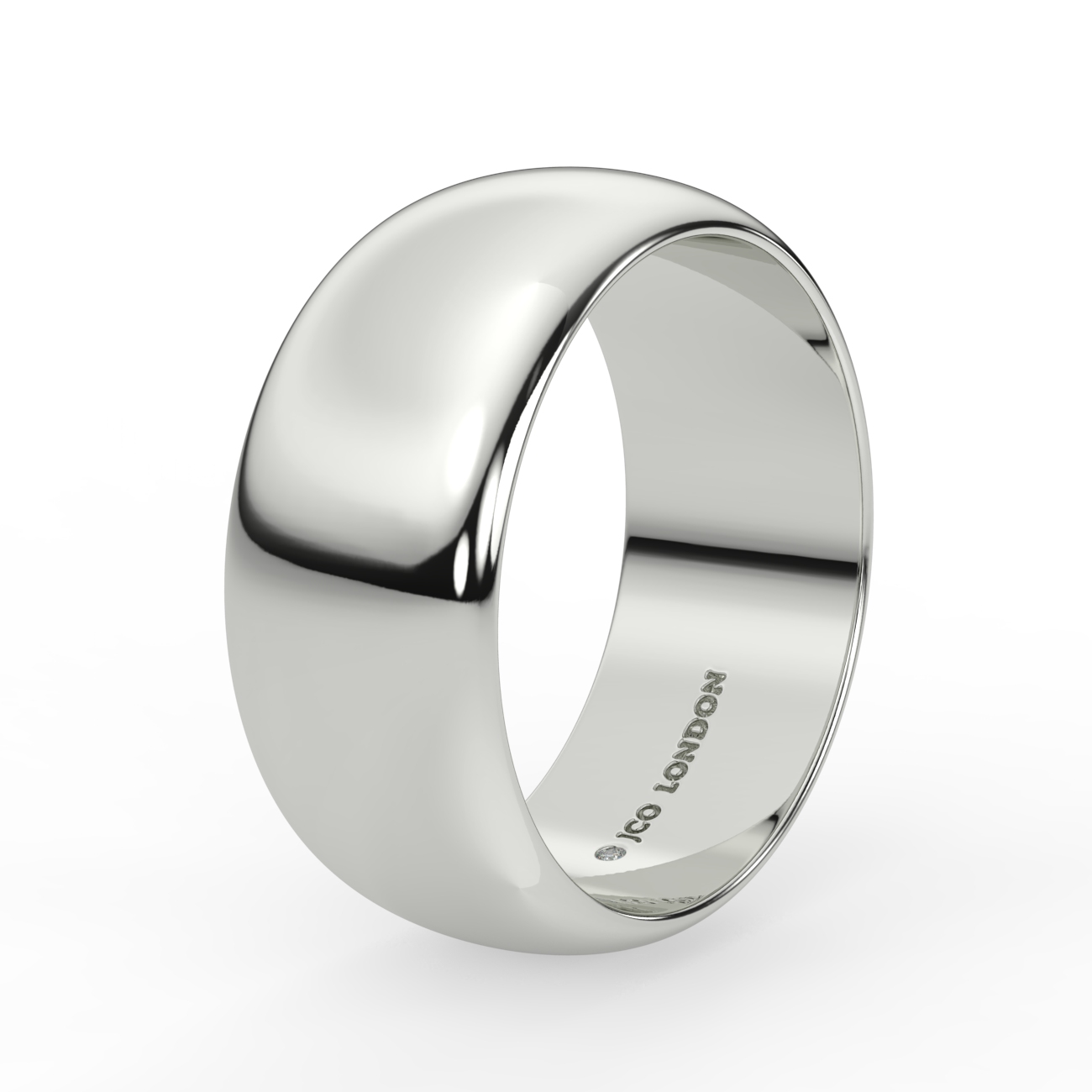 D Shape Plain Wedding Band