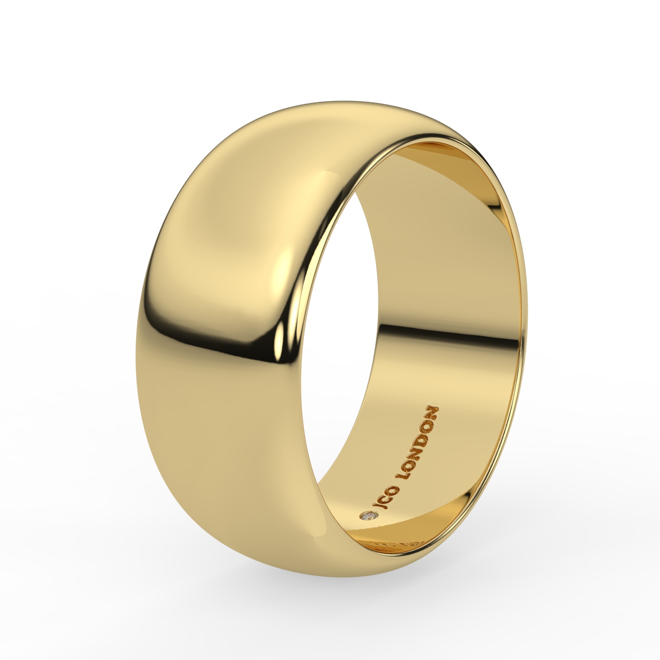 D Shape Plain Wedding Band