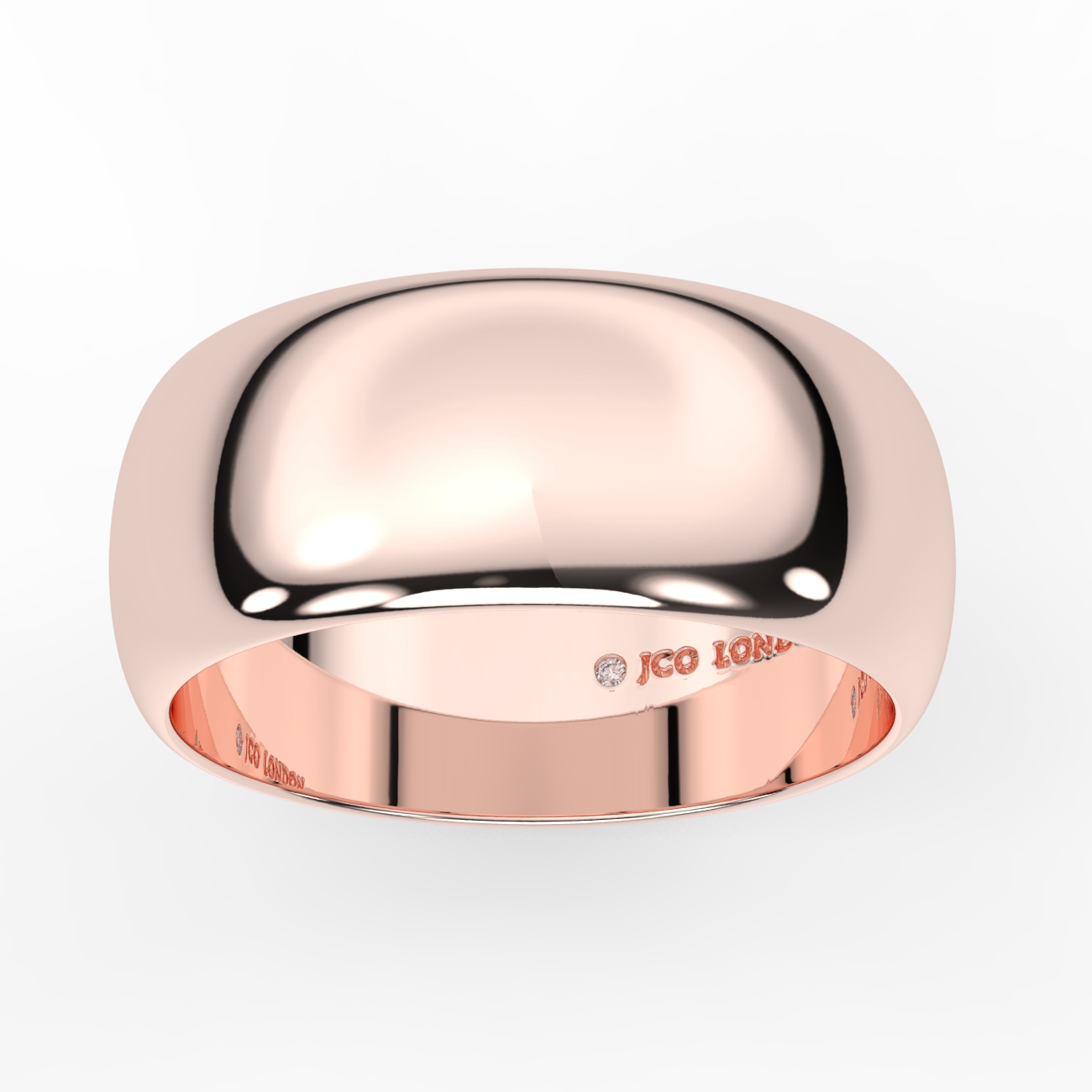 D Shape Plain Wedding Band