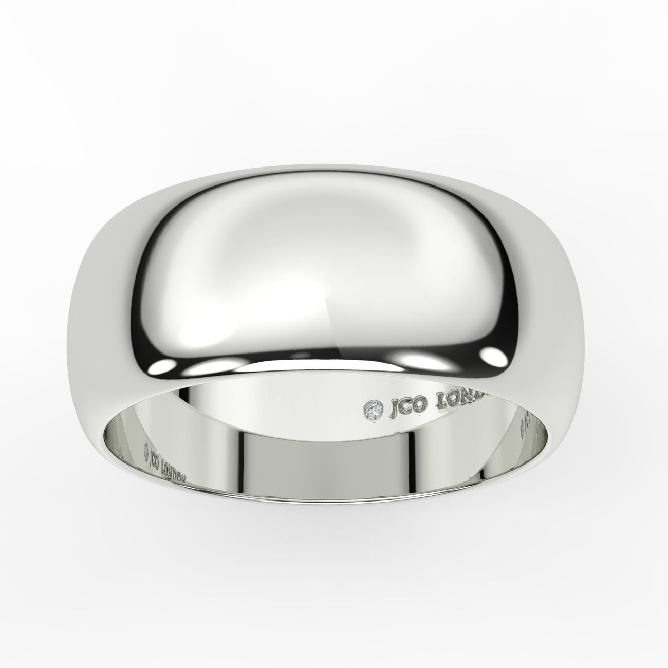 D Shape Plain Wedding Band