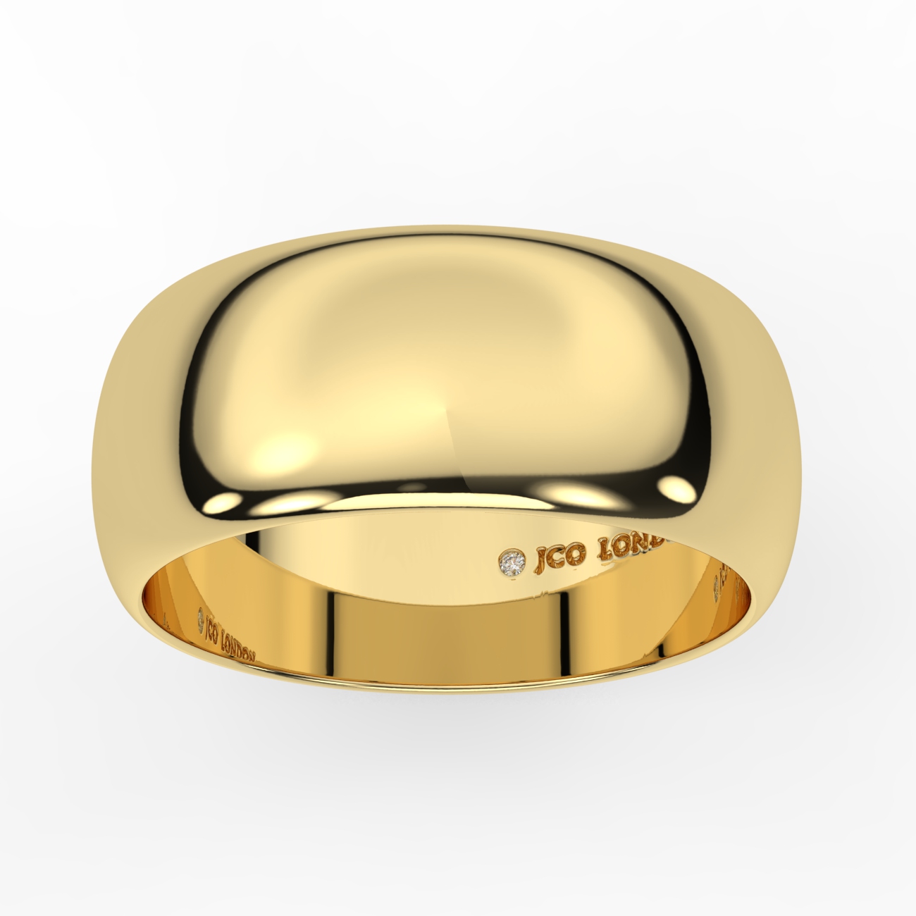 D Shape Plain Wedding Band
