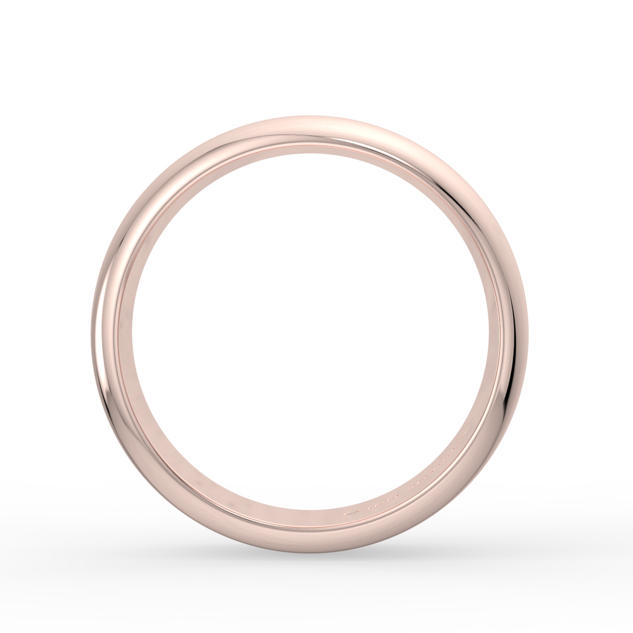 D Shape Plain Wedding Band