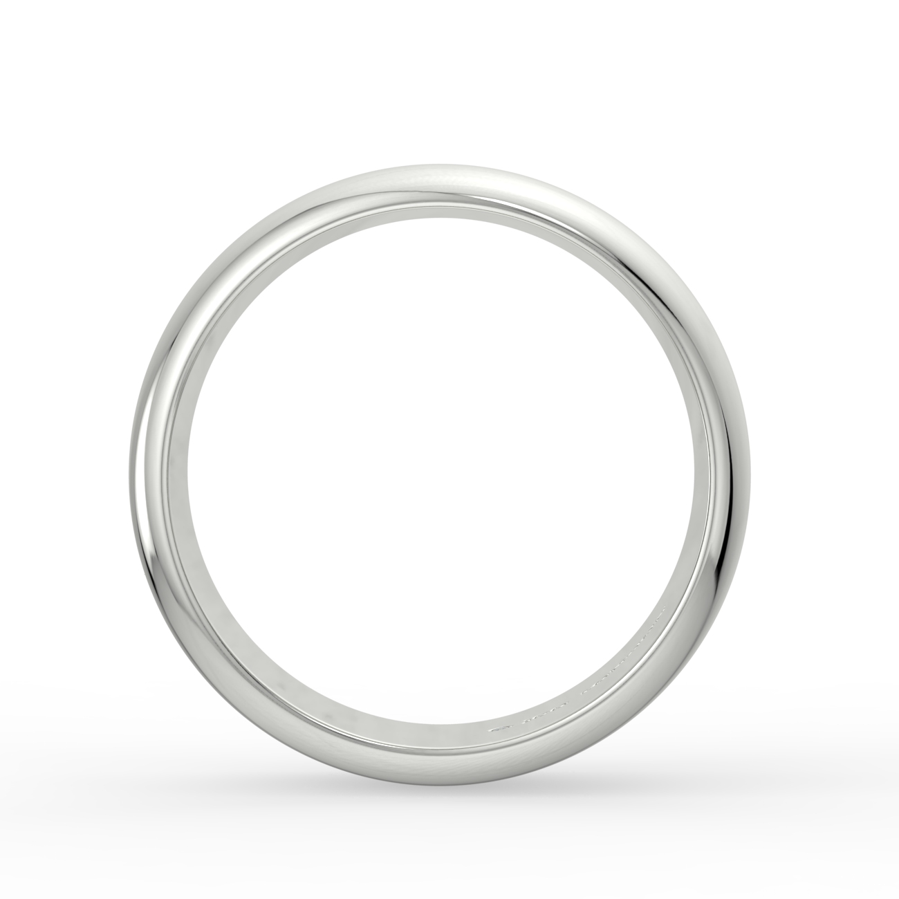 D Shape Plain Wedding Band