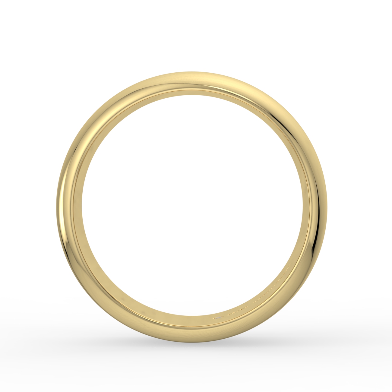 D Shape Plain Wedding Band