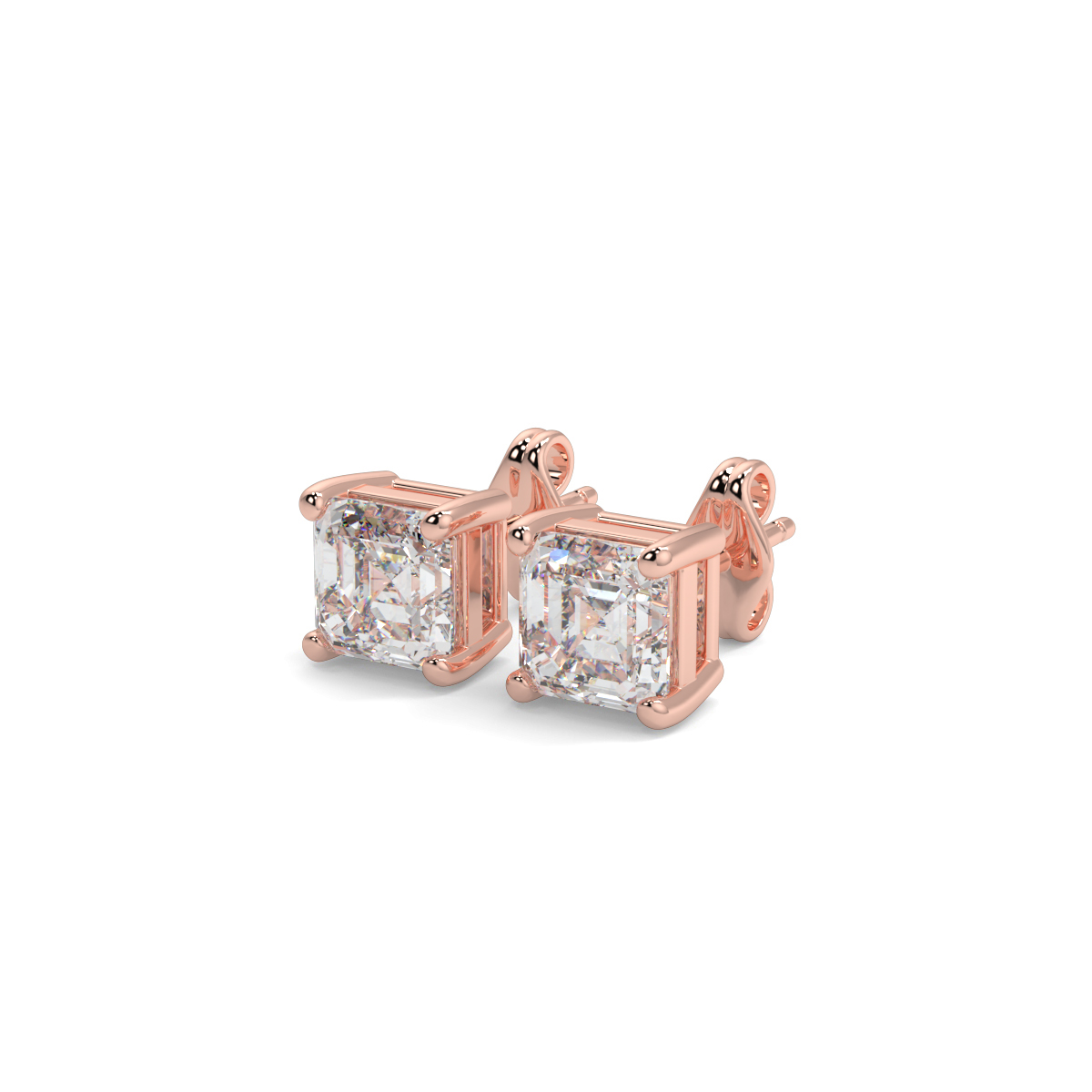 Solitaire Diamond Earrings