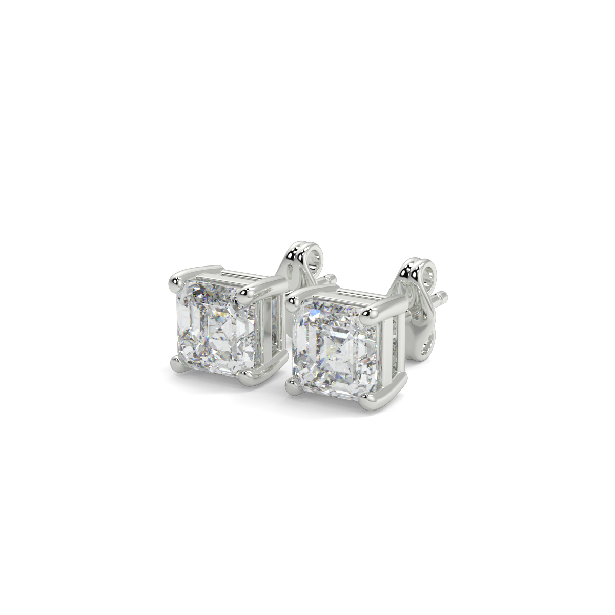 Solitaire Diamond Earrings