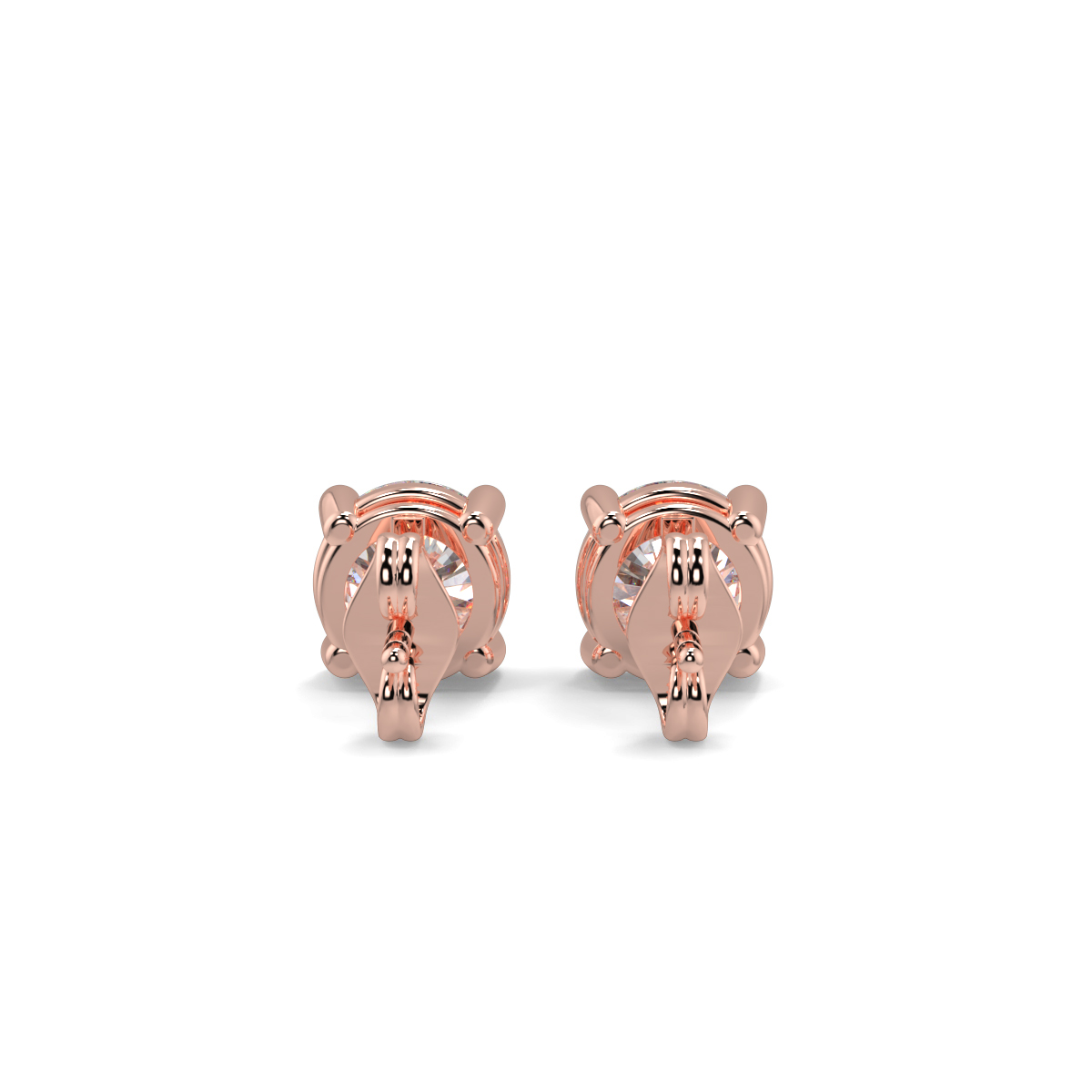 Solitaire Diamond Earrings
