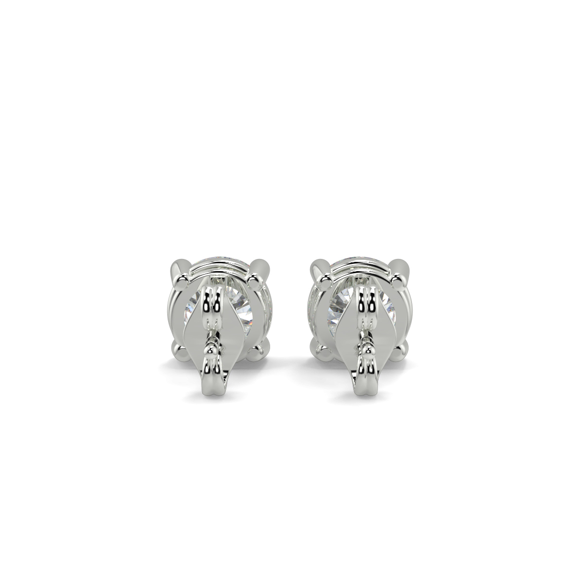 Solitaire Diamond Earrings