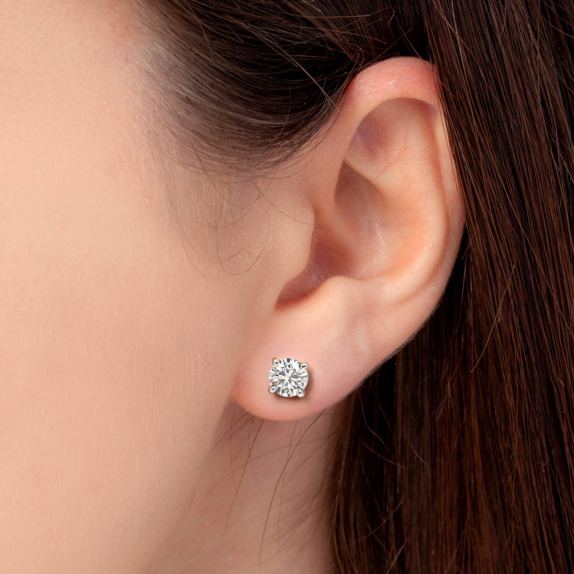 Diamond Earrings in Platinum