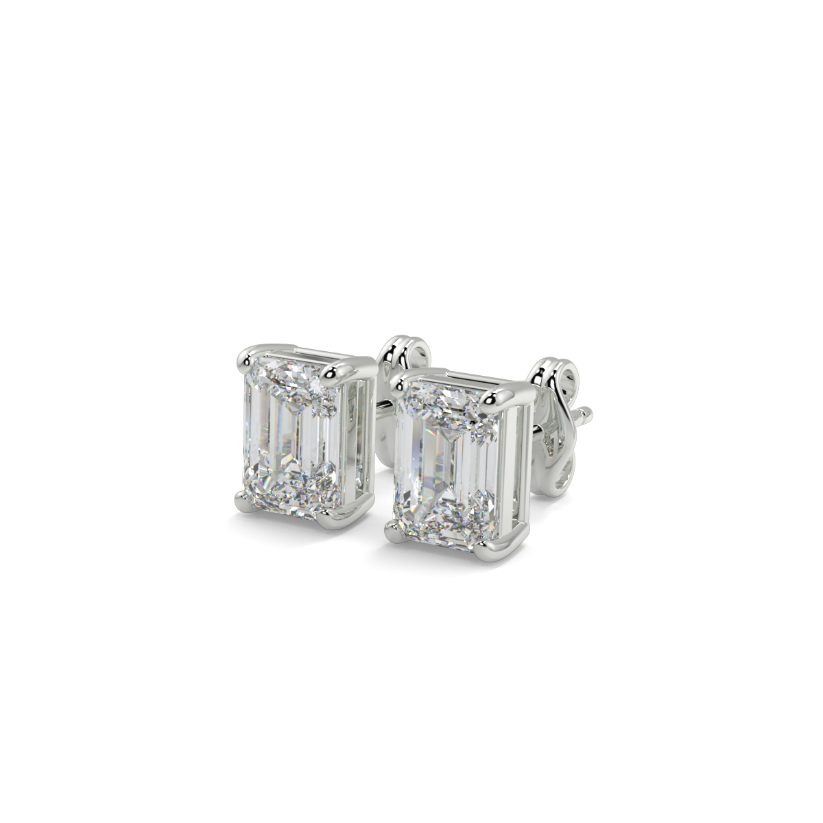 Solitaire Diamond Earrings