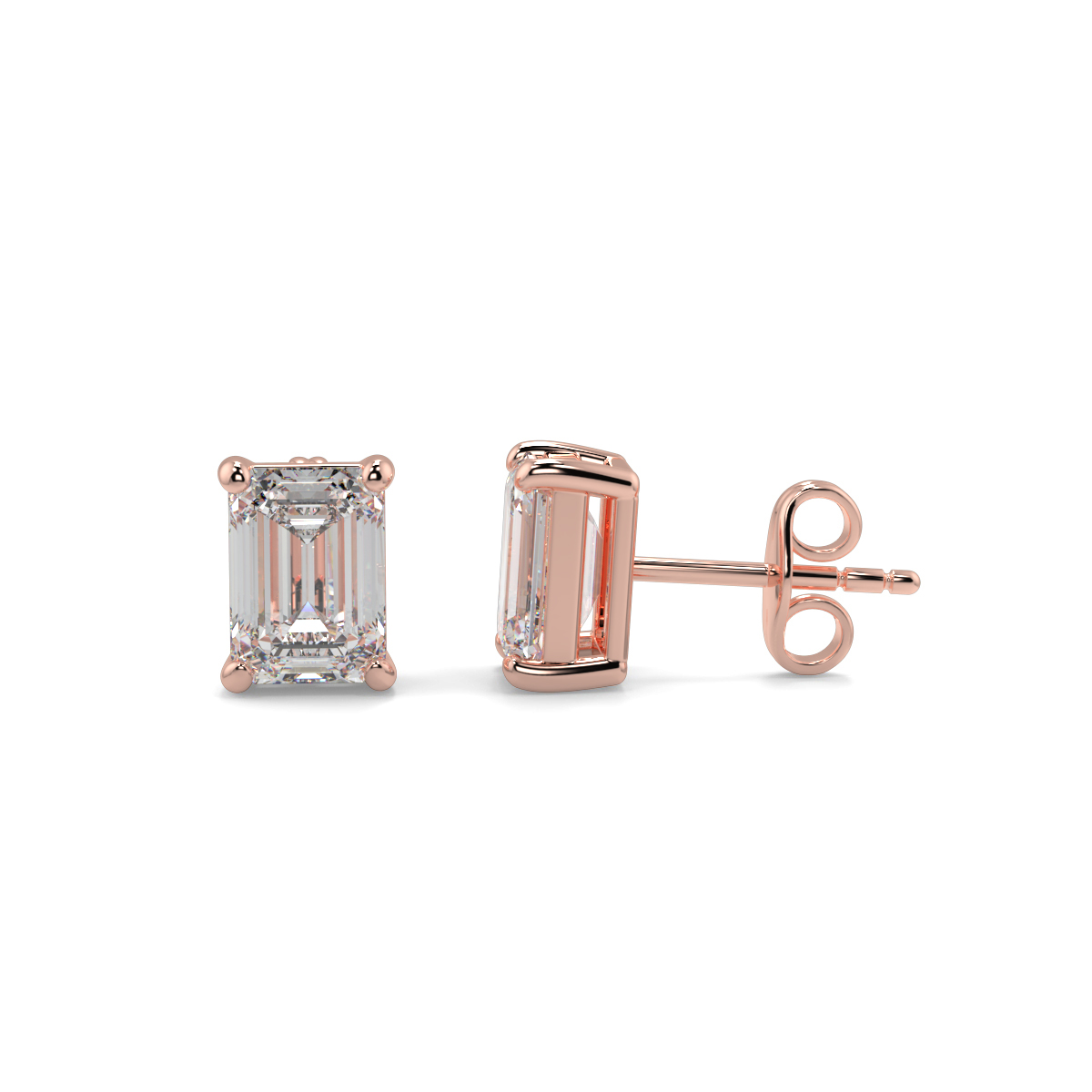 Solitaire Diamond Earrings
