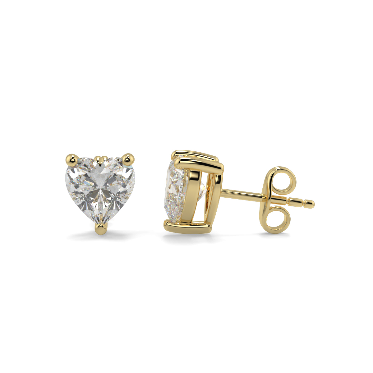 Solitaire Diamond Earrings