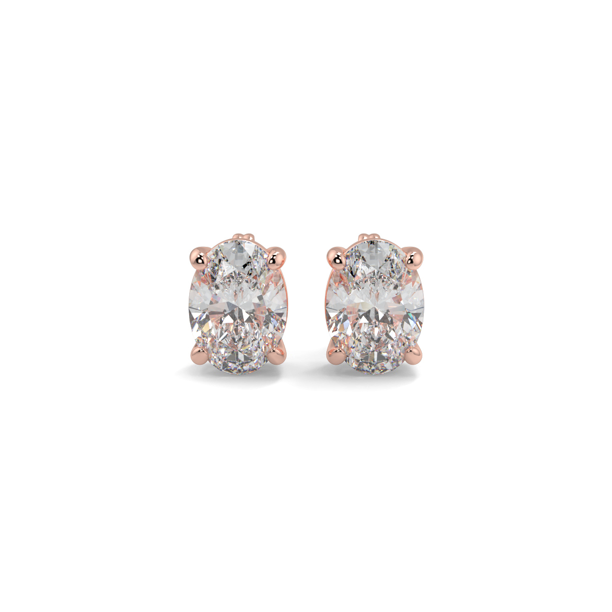 Solitaire Diamond Earrings