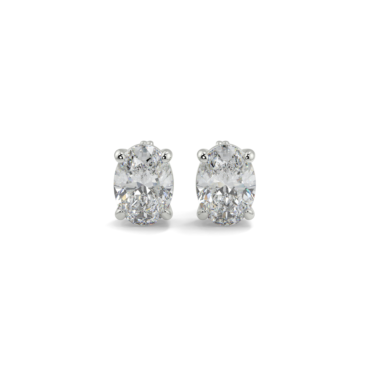 Solitaire Diamond Earrings