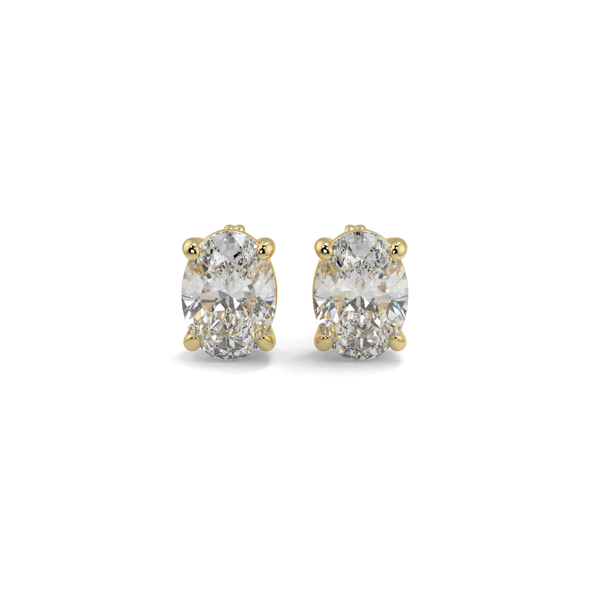 Solitaire Diamond Earrings