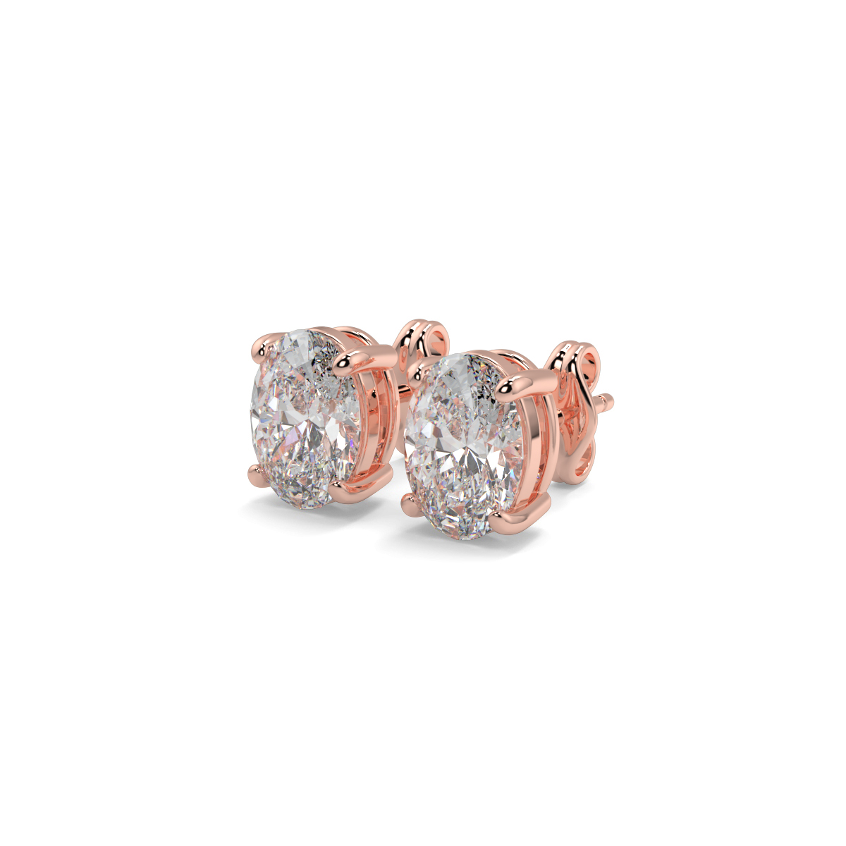 Solitaire Diamond Earrings