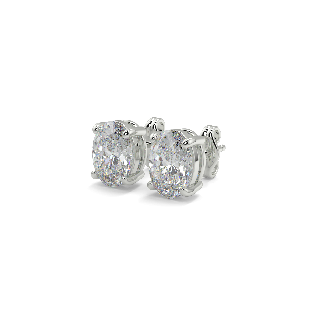 Solitaire Diamond Earrings