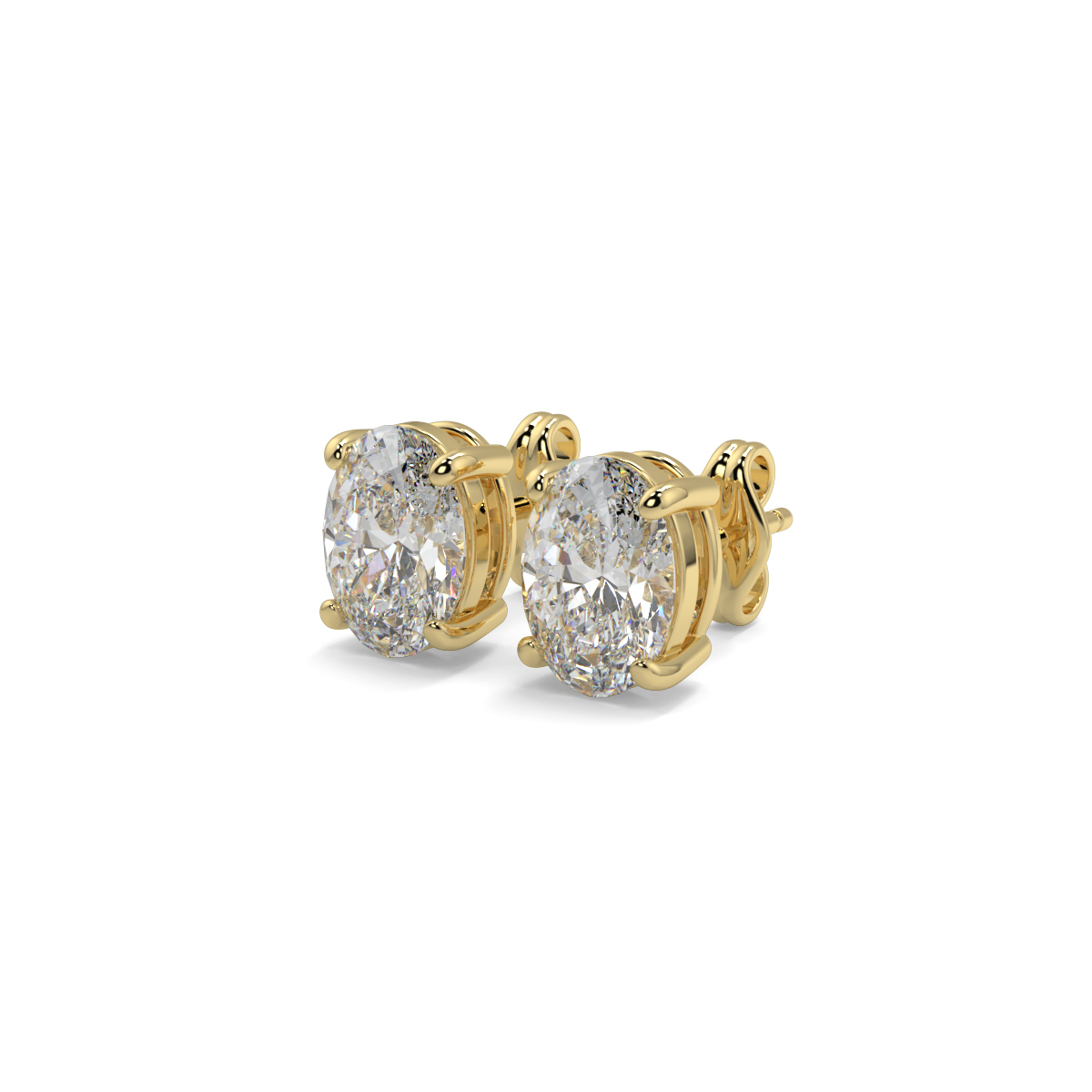 Solitaire Diamond Earrings