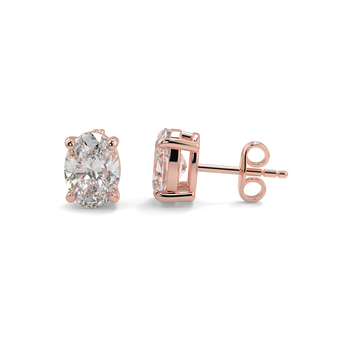 Solitaire Diamond Earrings