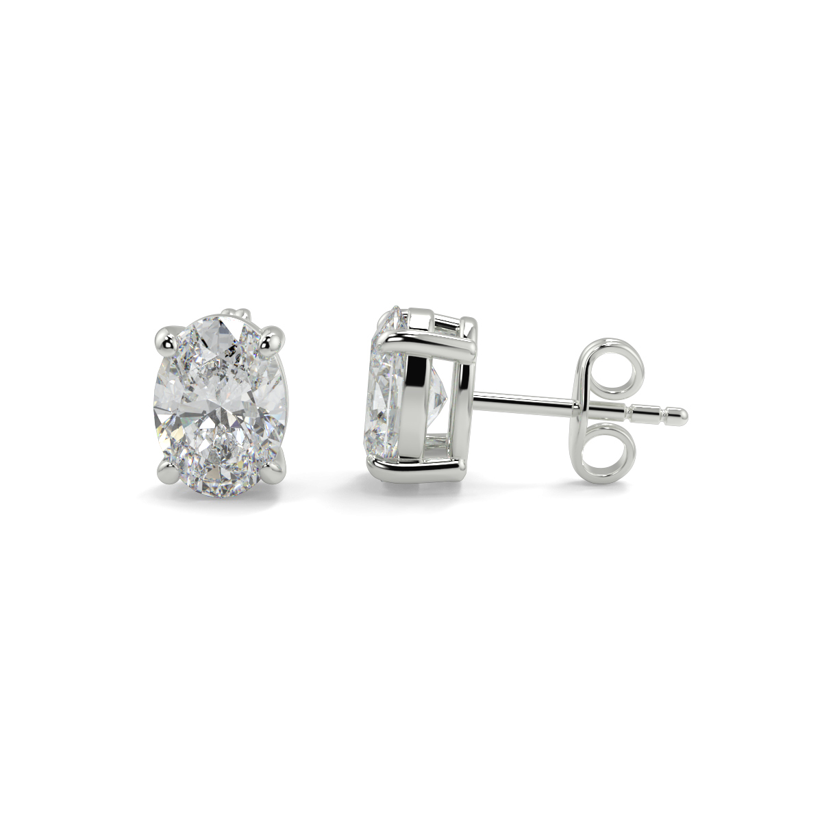 Solitaire Diamond Earrings