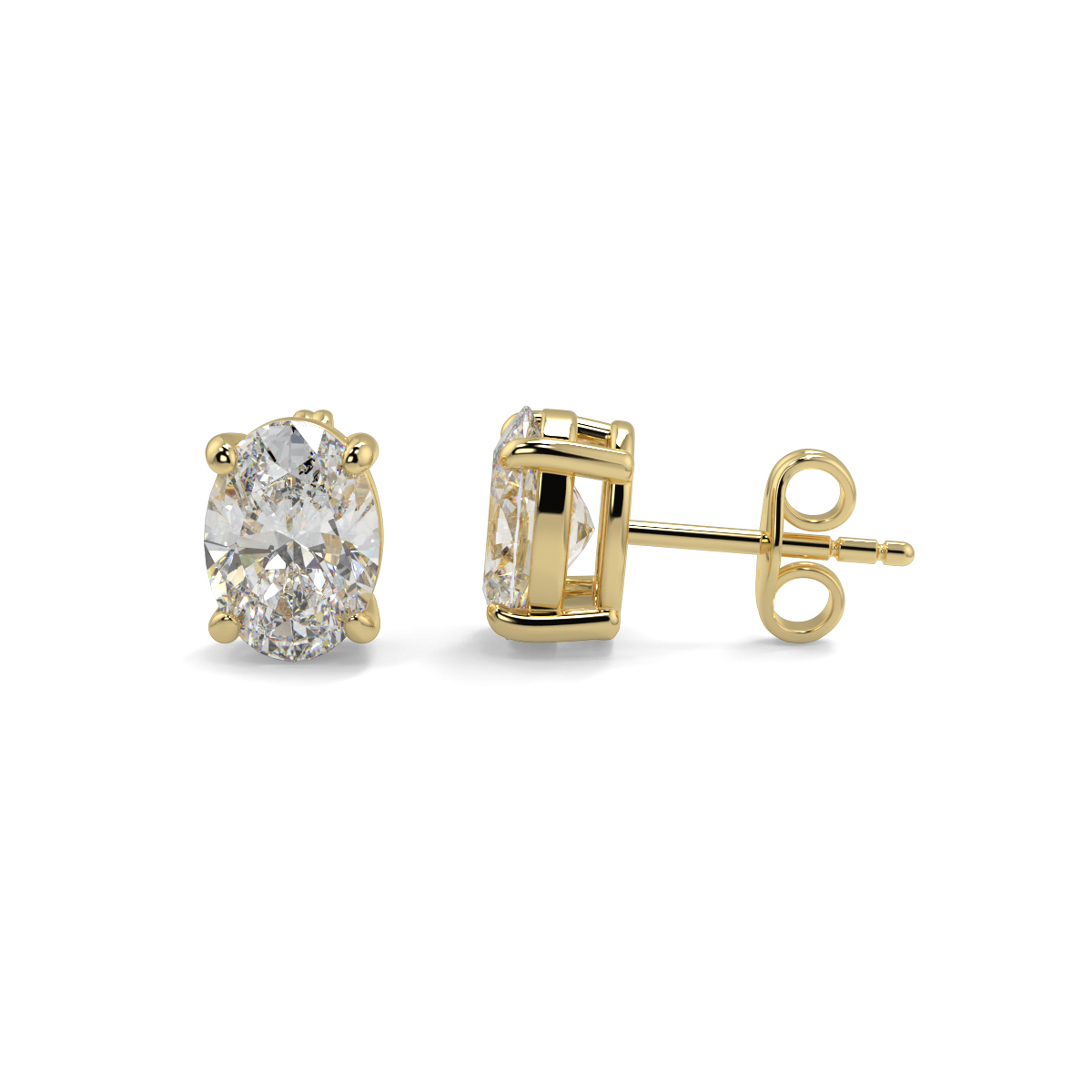 Solitaire Diamond Earrings