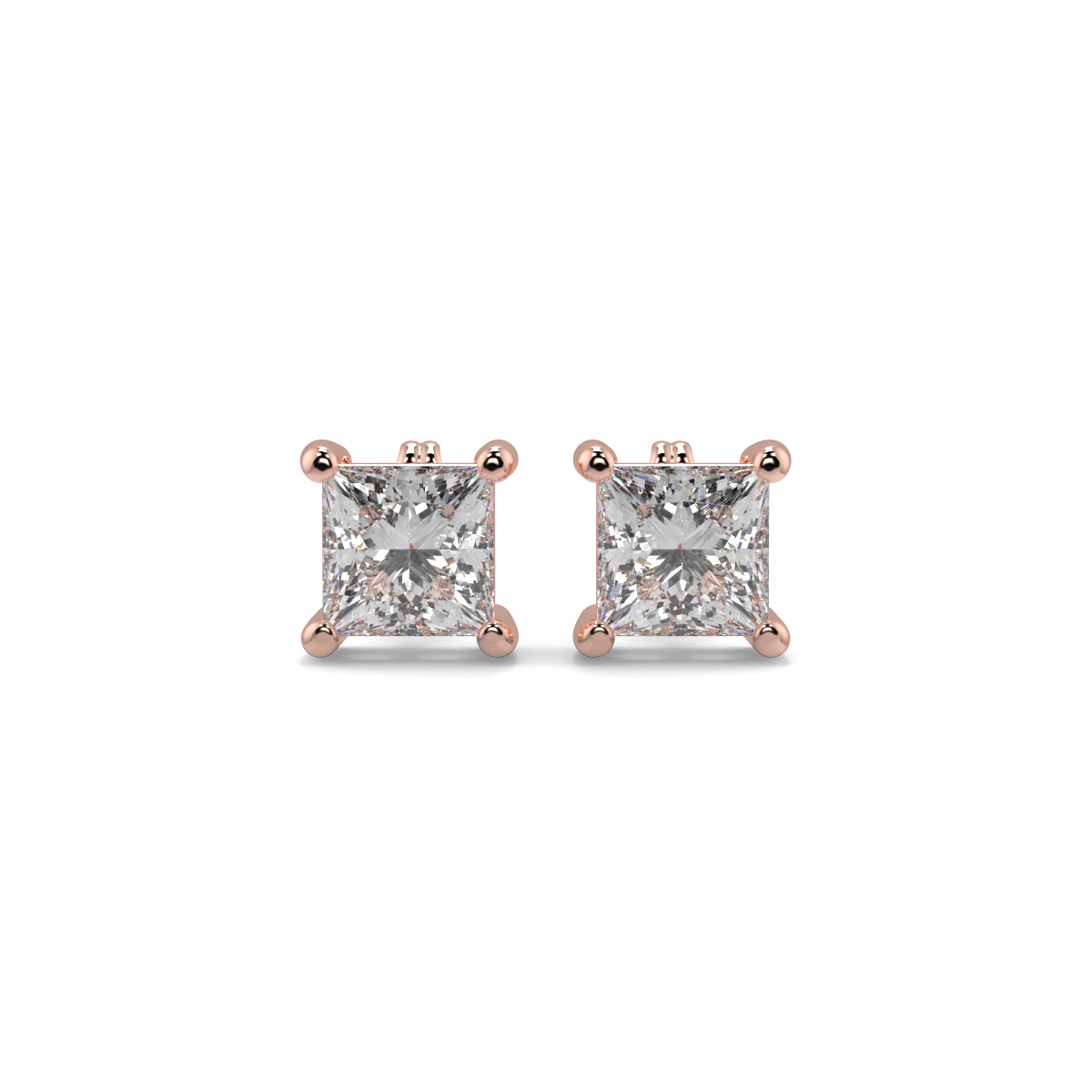Solitaire Diamond Earrings