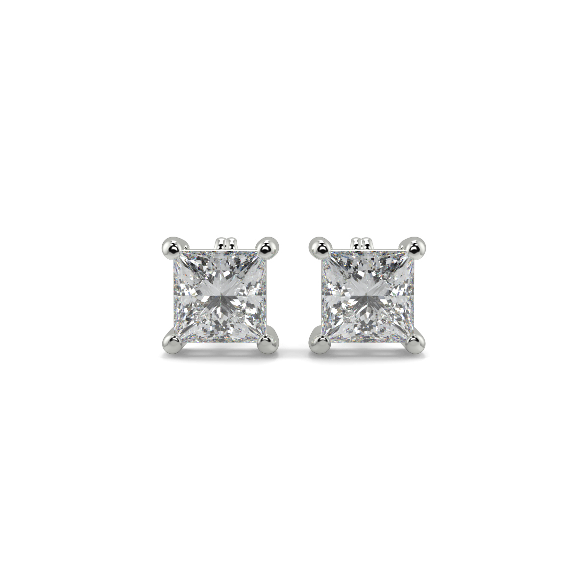 Solitaire Diamond Earrings