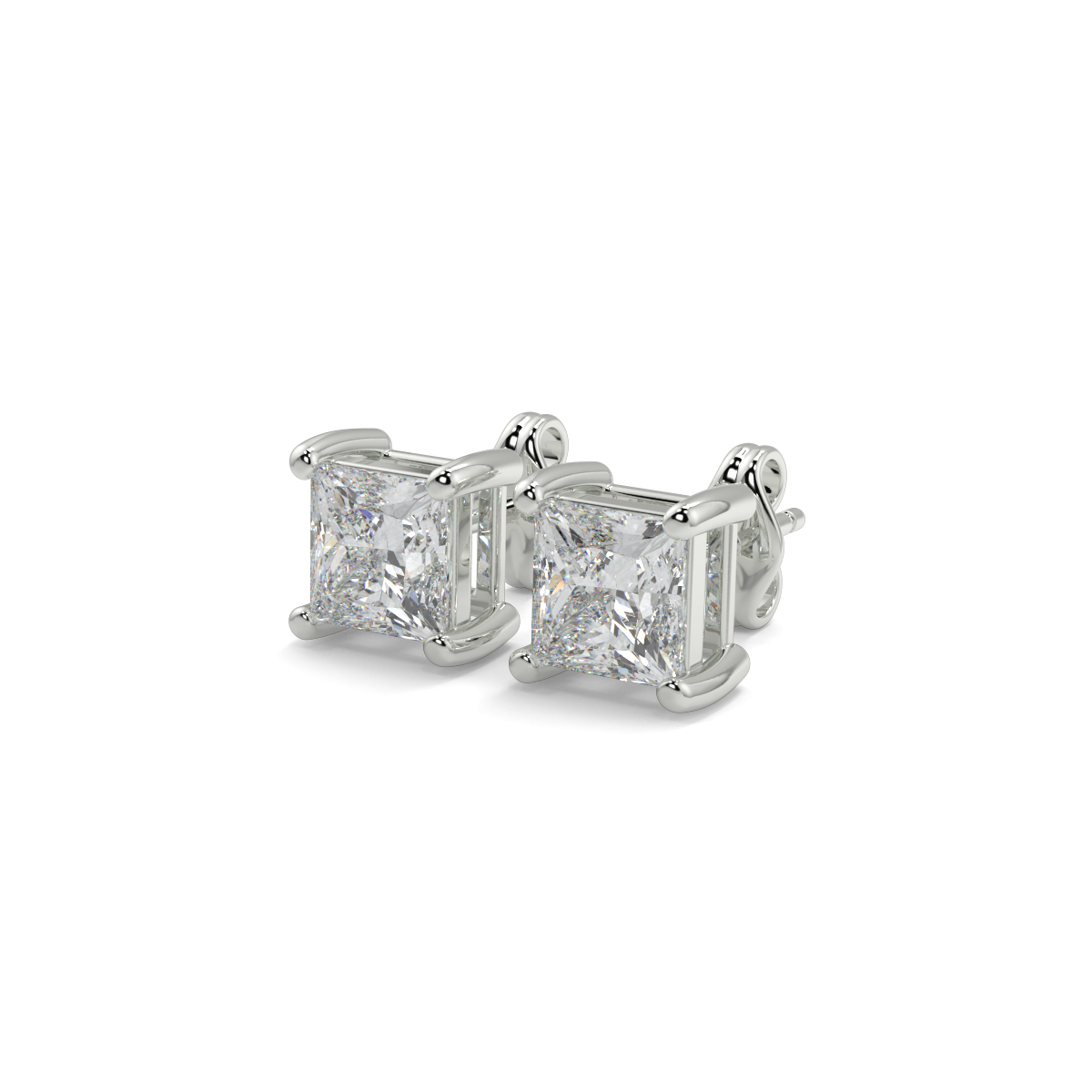Solitaire Diamond Earrings