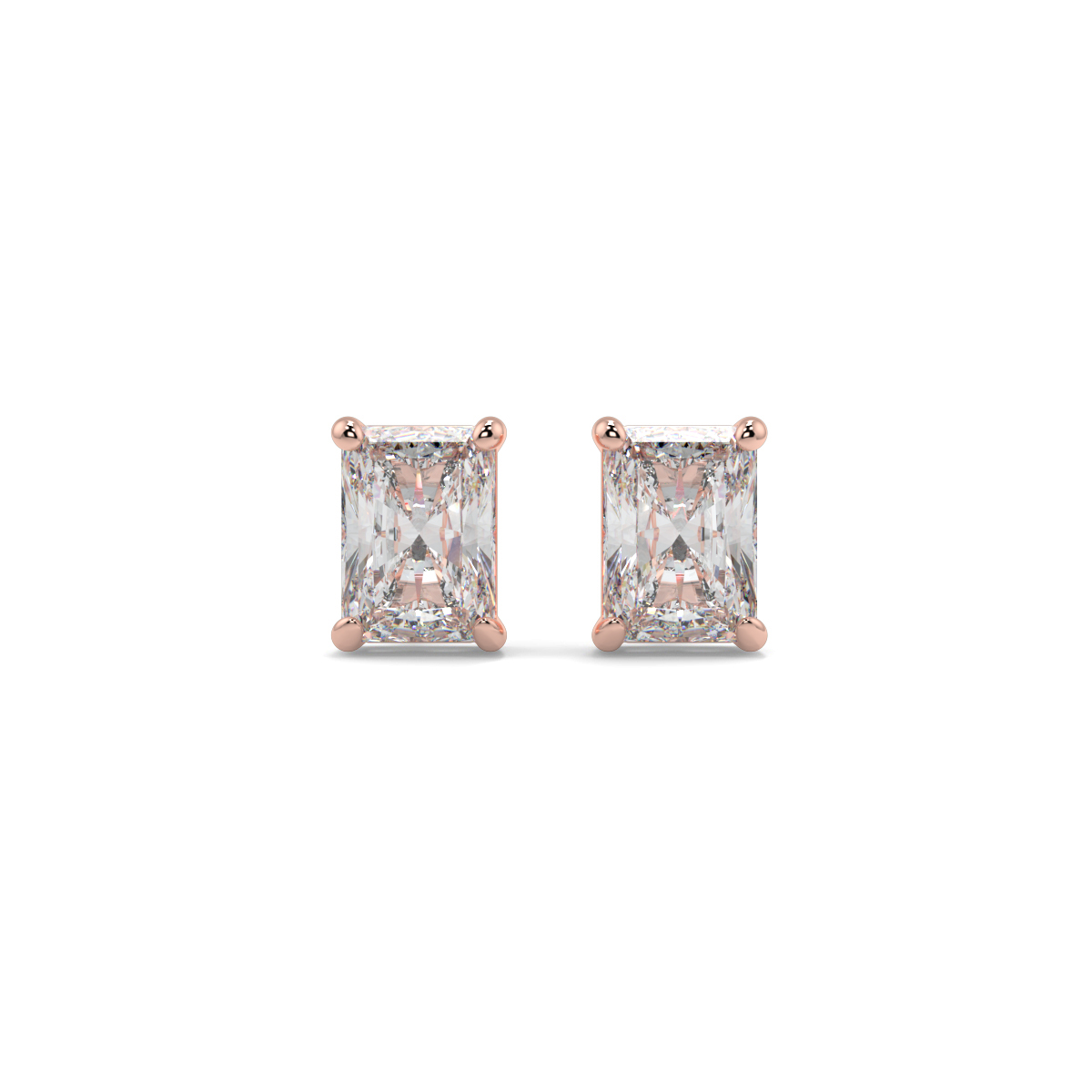 Solitaire Diamond Earrings