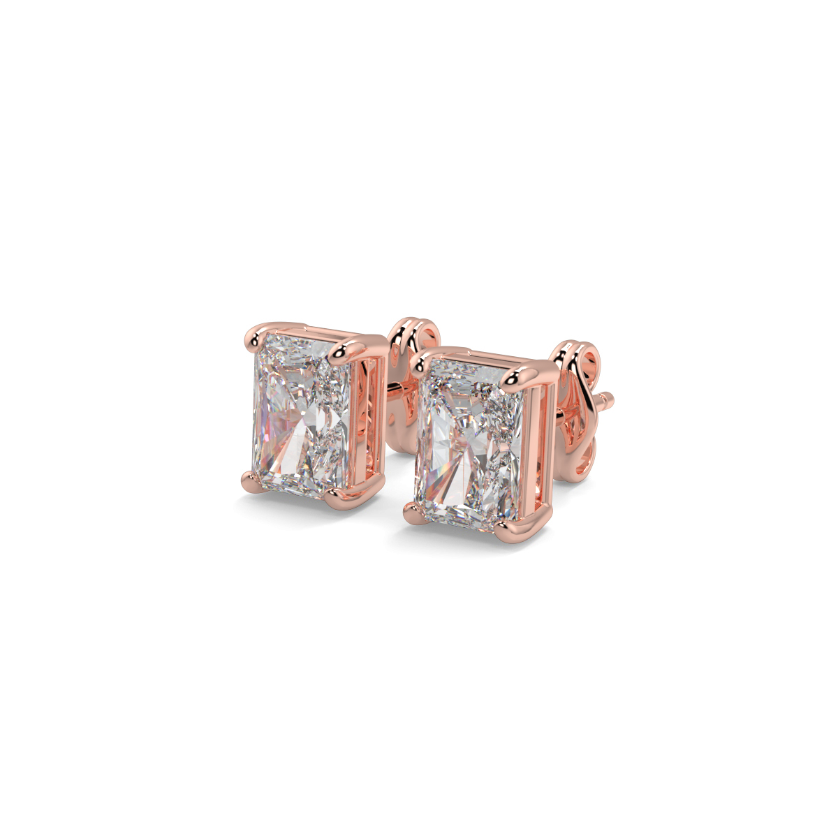 Solitaire Diamond Earrings