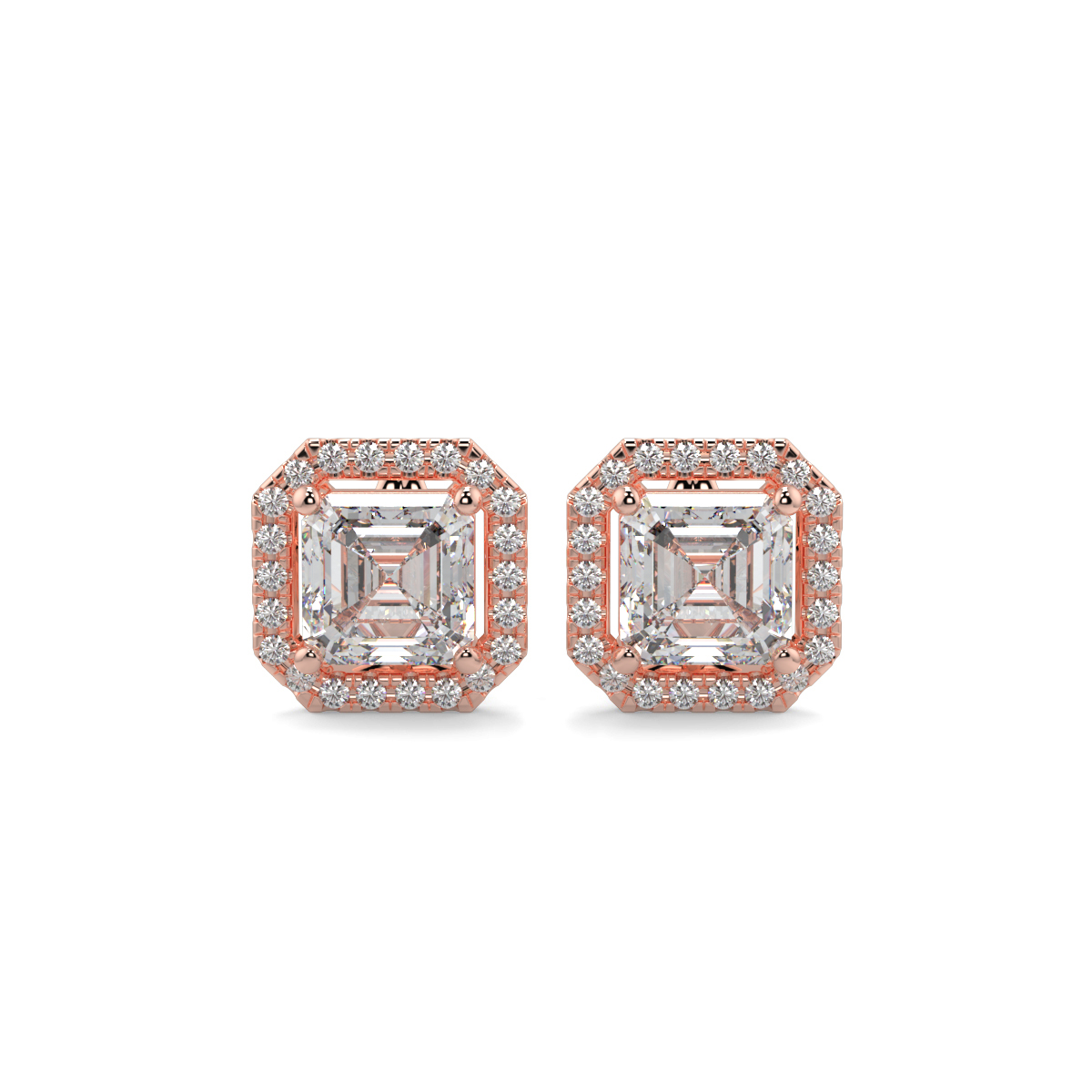 Halo Diamond Earrings