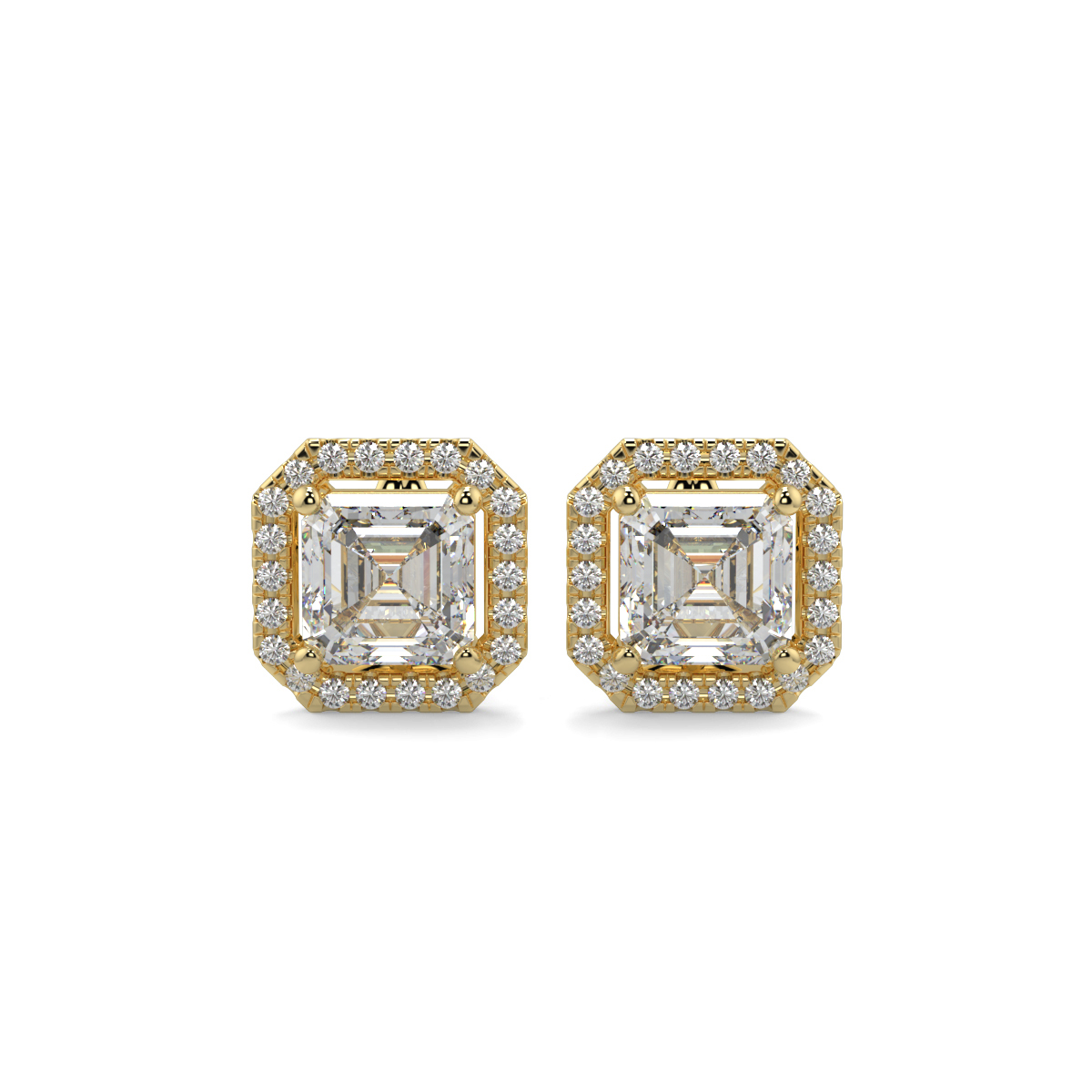 Halo Diamond Earrings