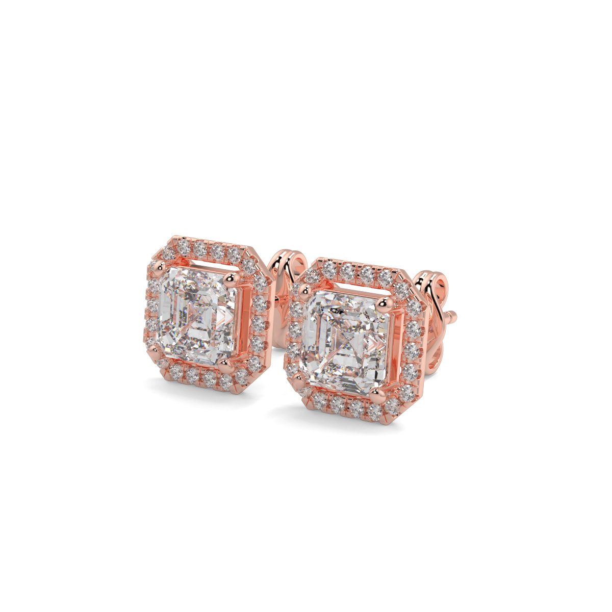 Halo Diamond Earrings