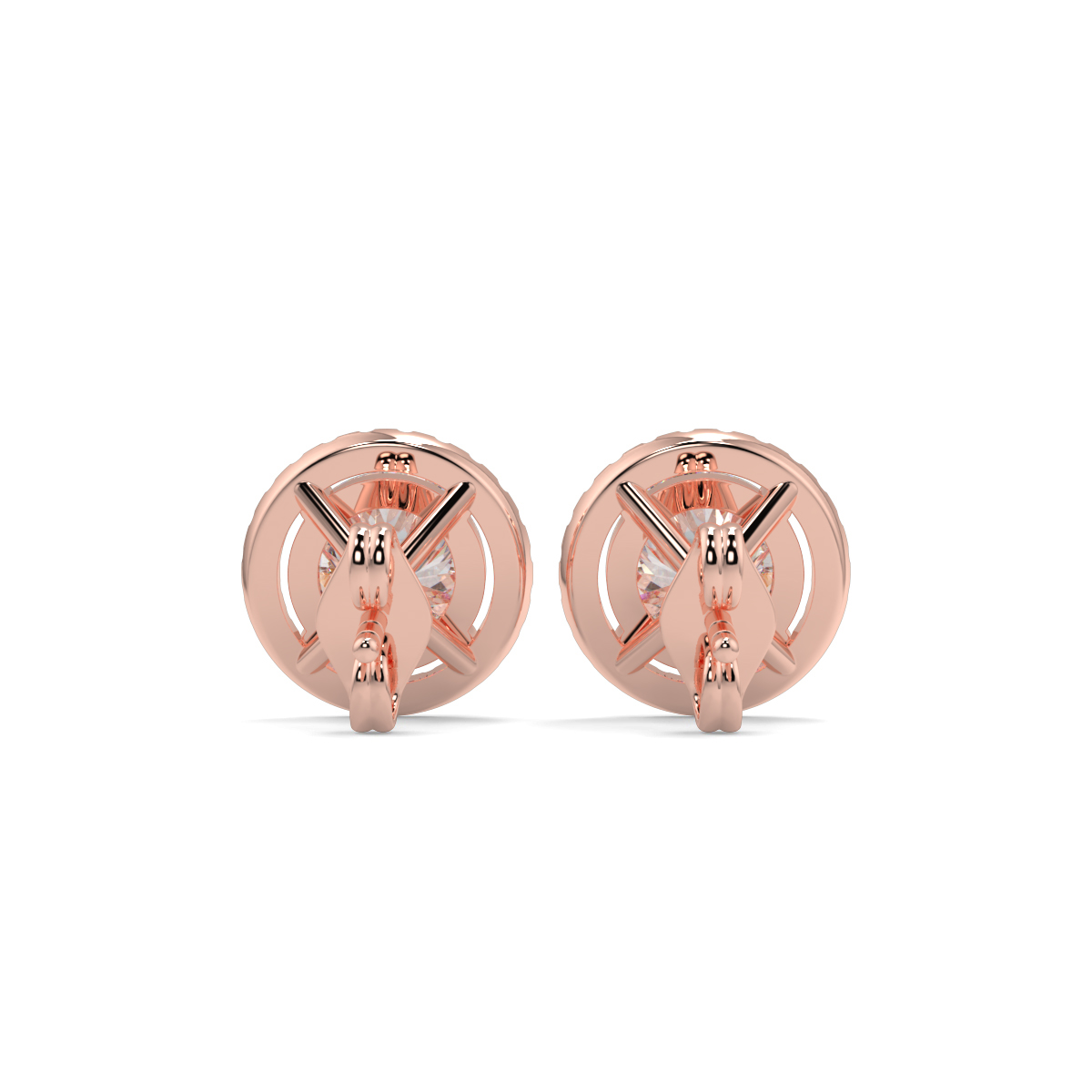 Halo Diamond Earrings